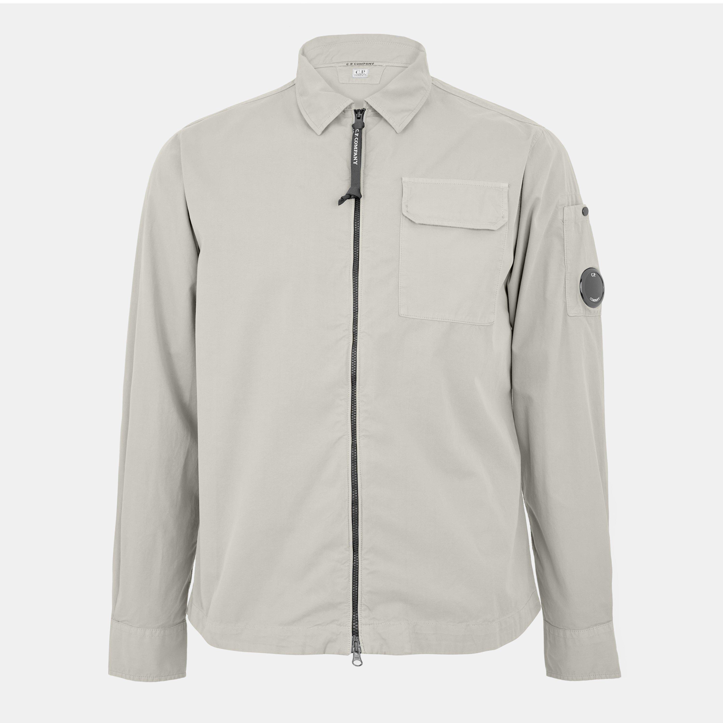 CP Company Men's Gabardine Lens Cotton Long Sleeve Overshirt