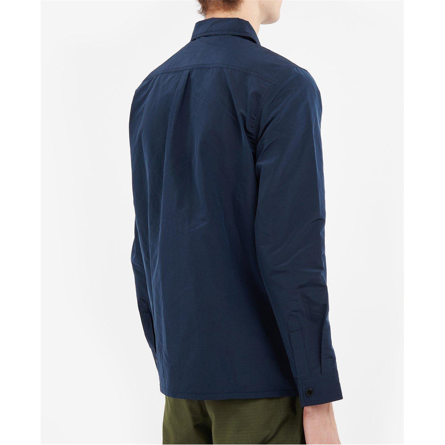 Navy NY57 - Barbour International - Men's Skyline Long Sleeve Zip Overshirt - 2