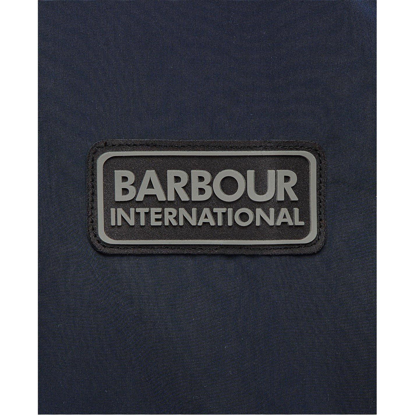 Navy NY57 - Barbour International - Men's Skyline Long Sleeve Zip Overshirt - 6