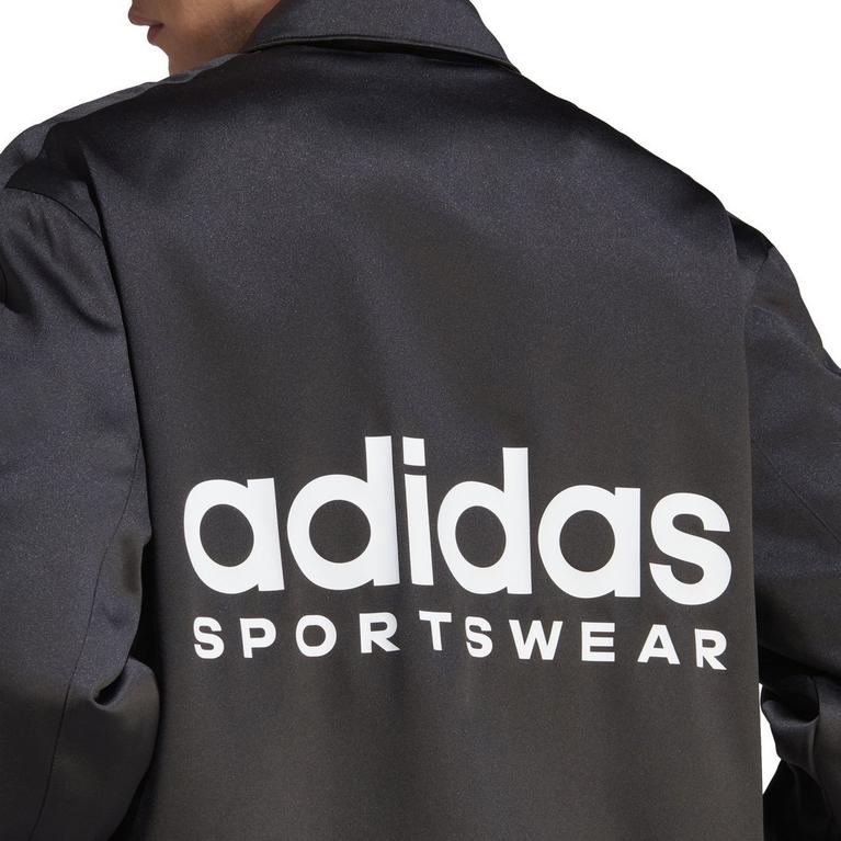 Noir - adidas - Coach leather logo-strap slides - 6