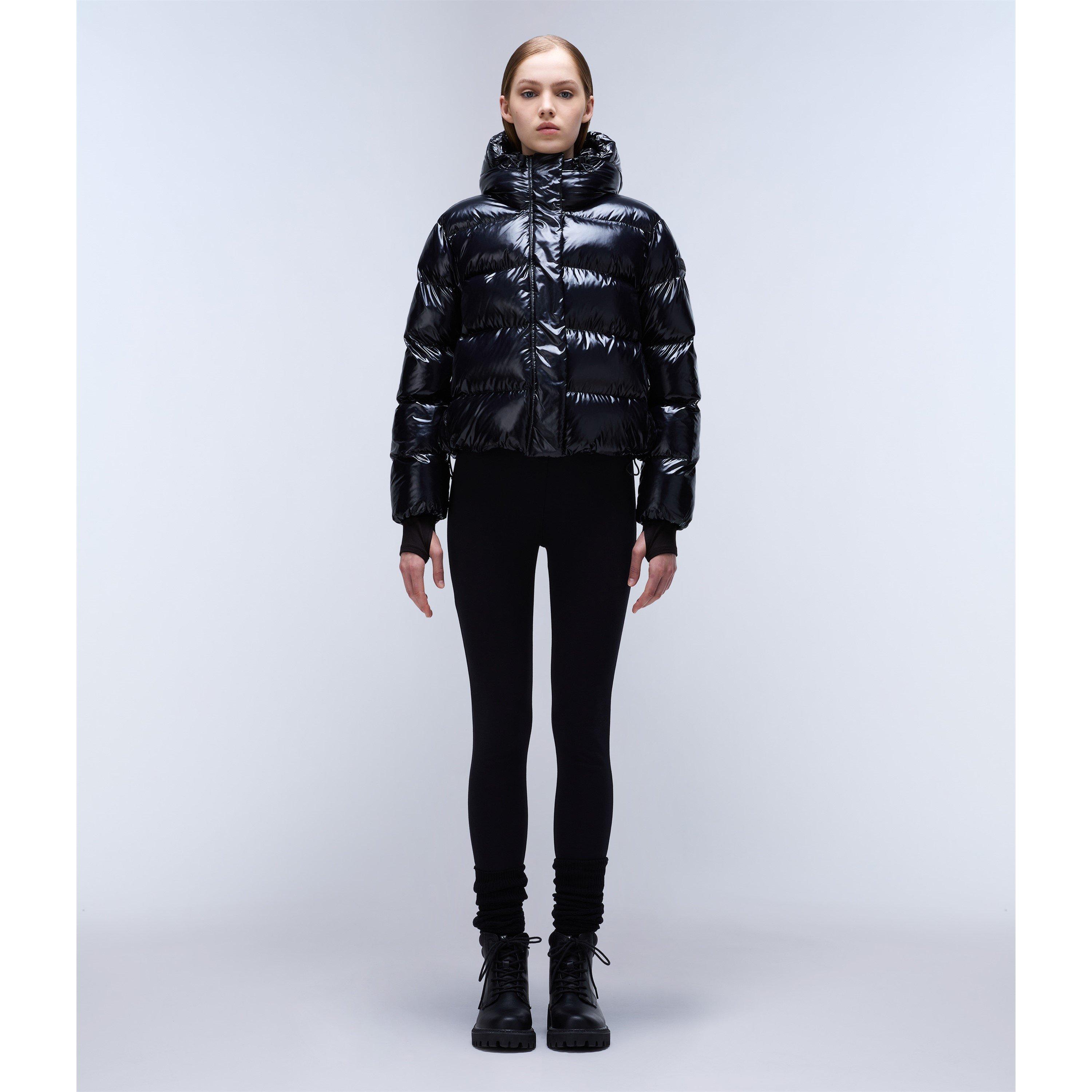 Black 041 - Napapijri - Women's Glane Mirror Zip Adjustable Hood Short Puffer Jacket - 5