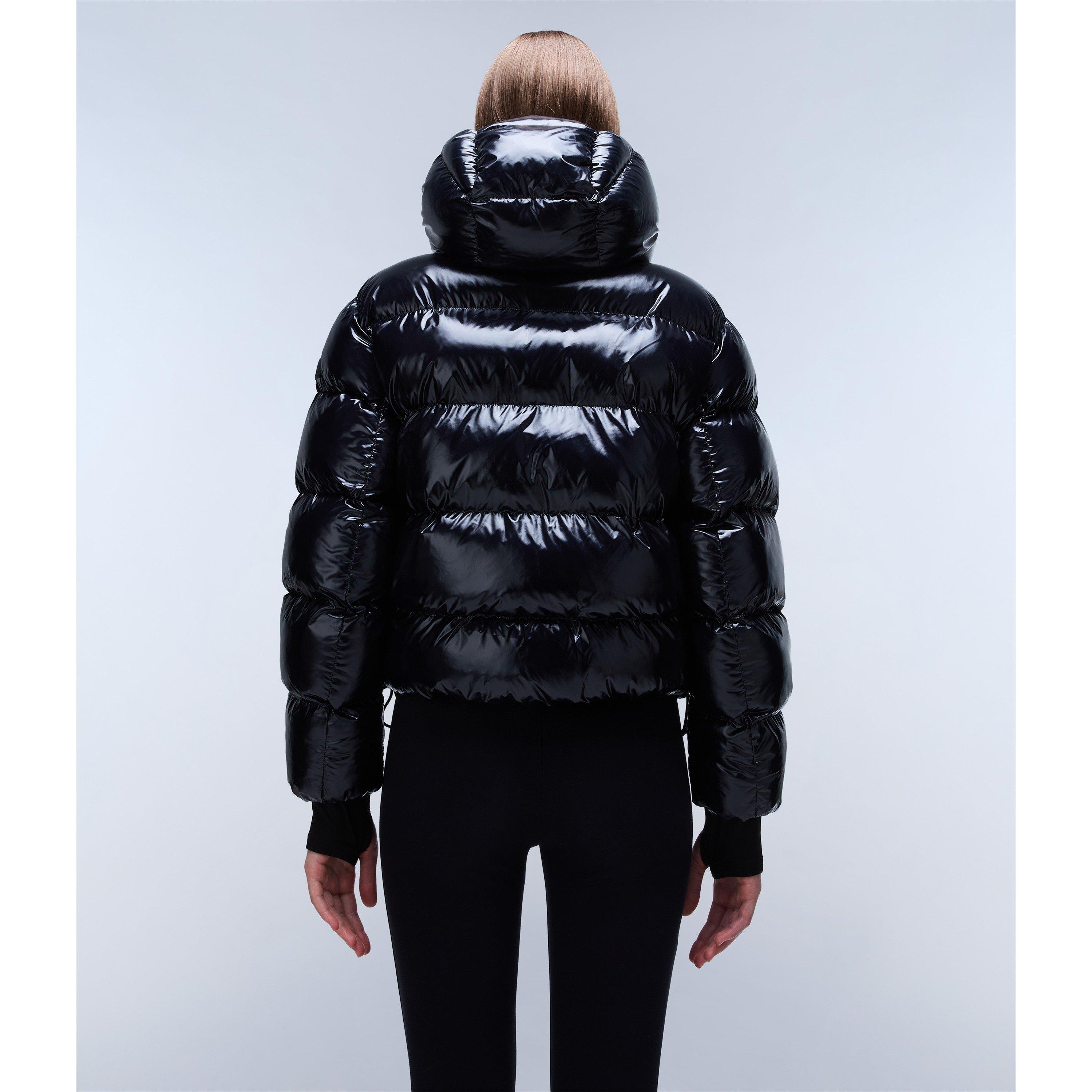 Black 041 - Napapijri - Women's Glane Mirror Zip Adjustable Hood Short Puffer Jacket - 8