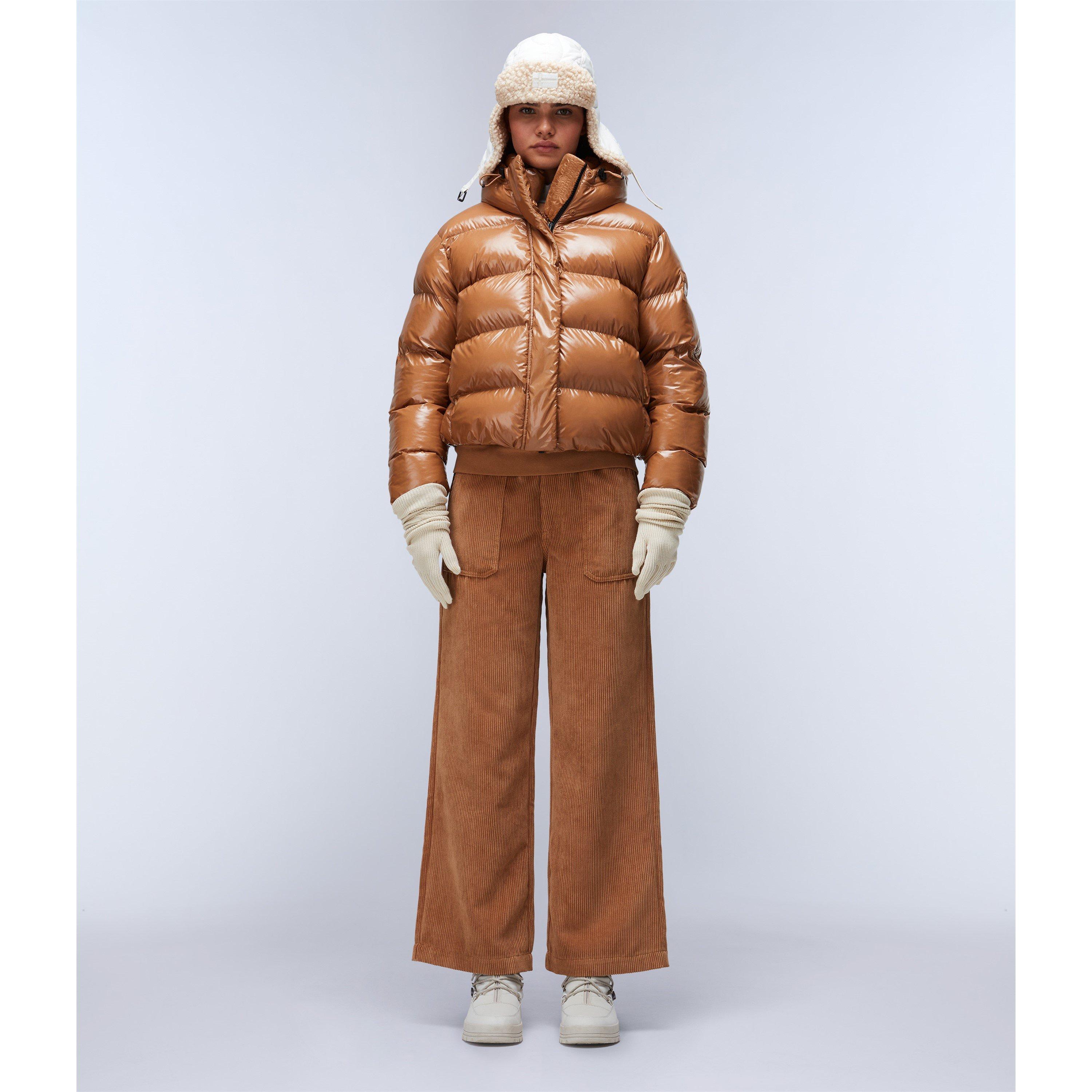 Brown Tobaco - Napapijri - Napa Glane Mirror Puffer Jacket Womens - 5