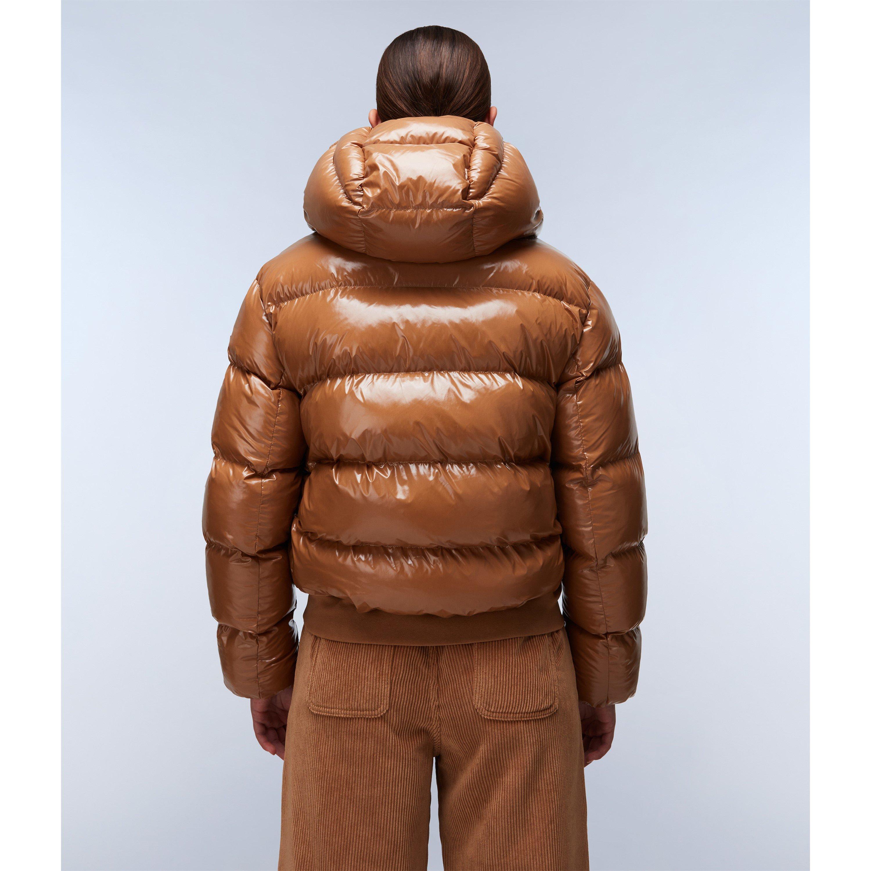Brown Tobaco - Napapijri - Napa Glane Mirror Puffer Jacket Womens - 7
