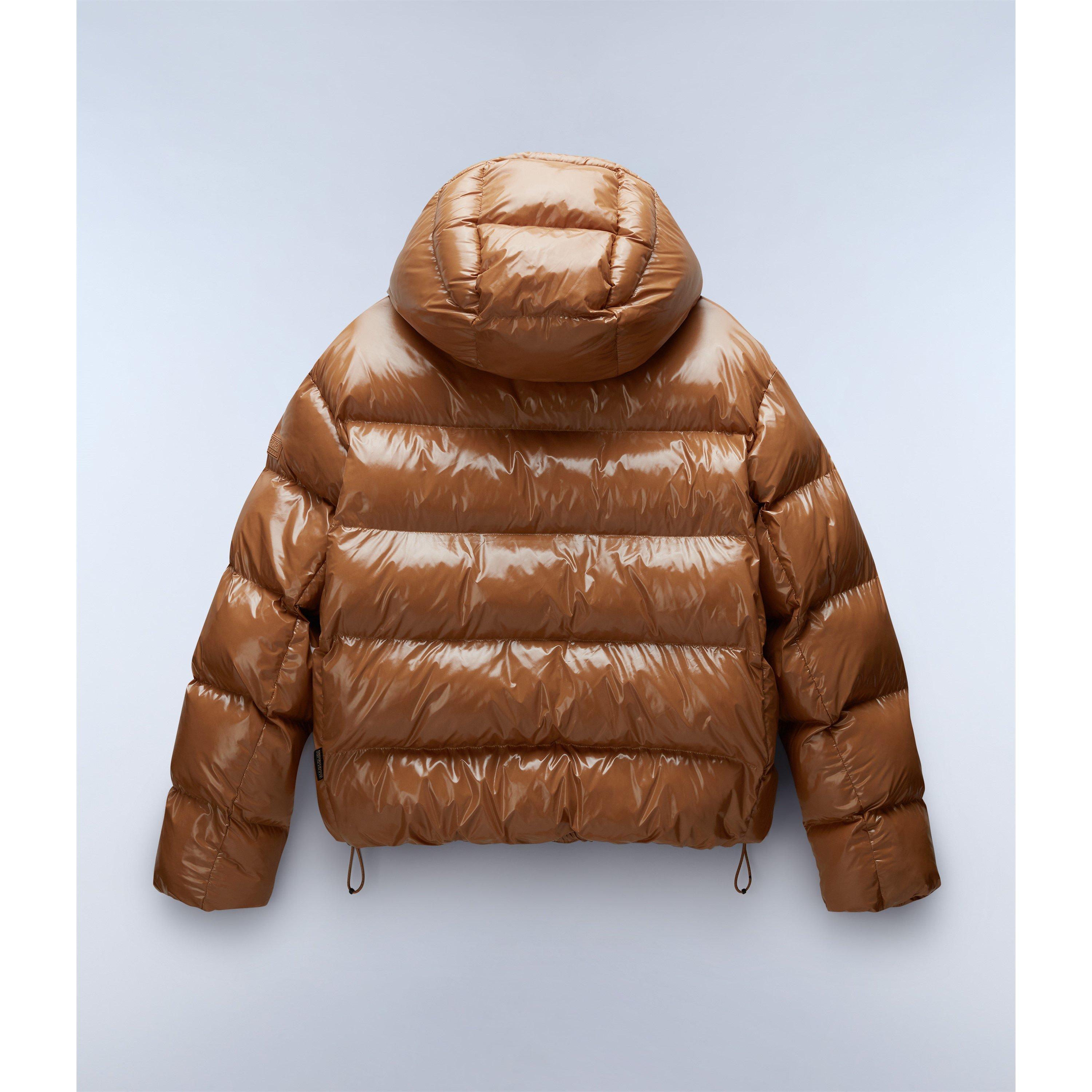 Brown Tobaco - Napapijri - Napa Glane Mirror Puffer Jacket Womens - 9