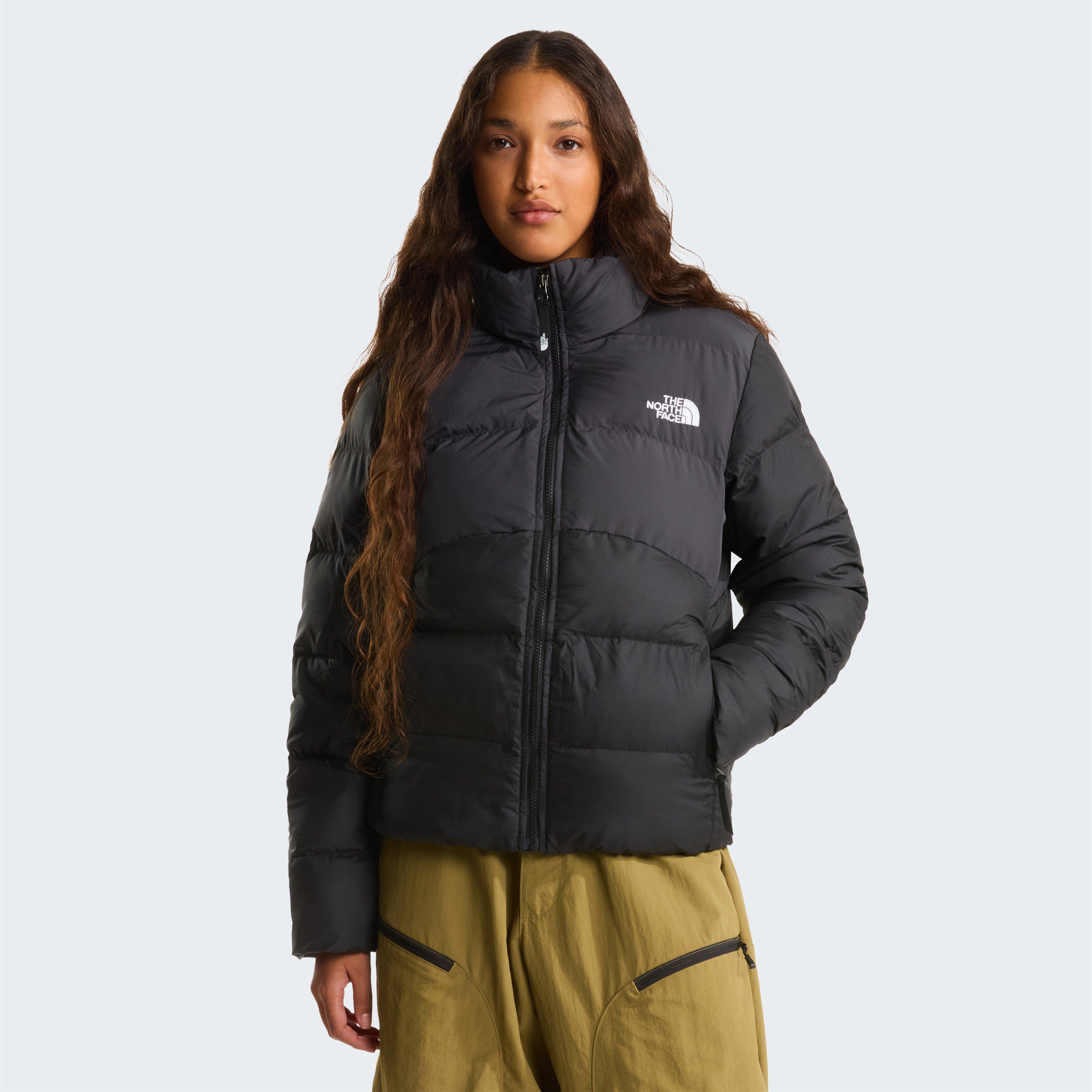 Zwart/Asfalt - The North Face - Womens Saikuru Water and Wind Resistant Oversized Fit Short Puffer Jacket - 3