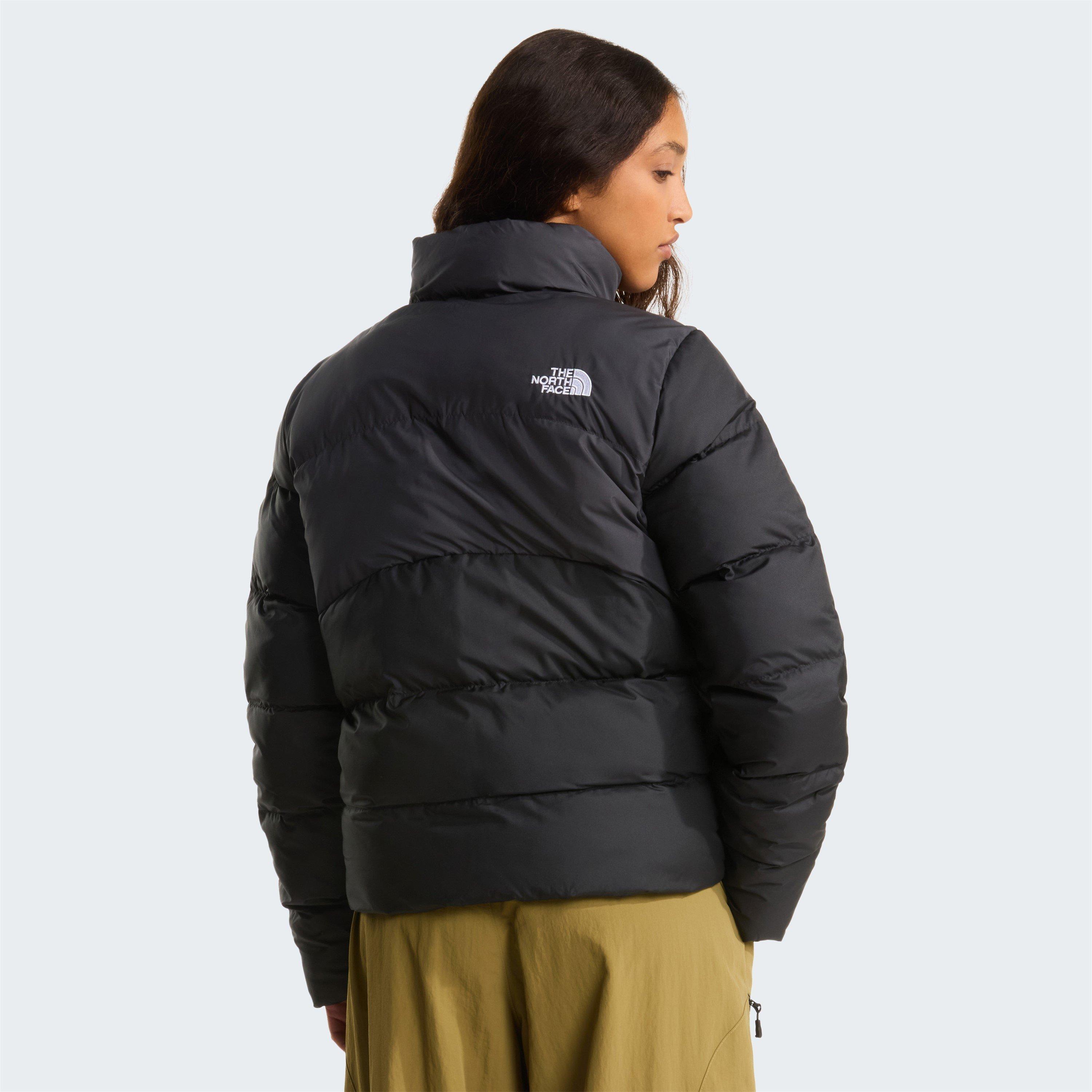 Zwart/Asfalt - The North Face - Womens Saikuru Water and Wind Resistant Oversized Fit Short Puffer Jacket - 4