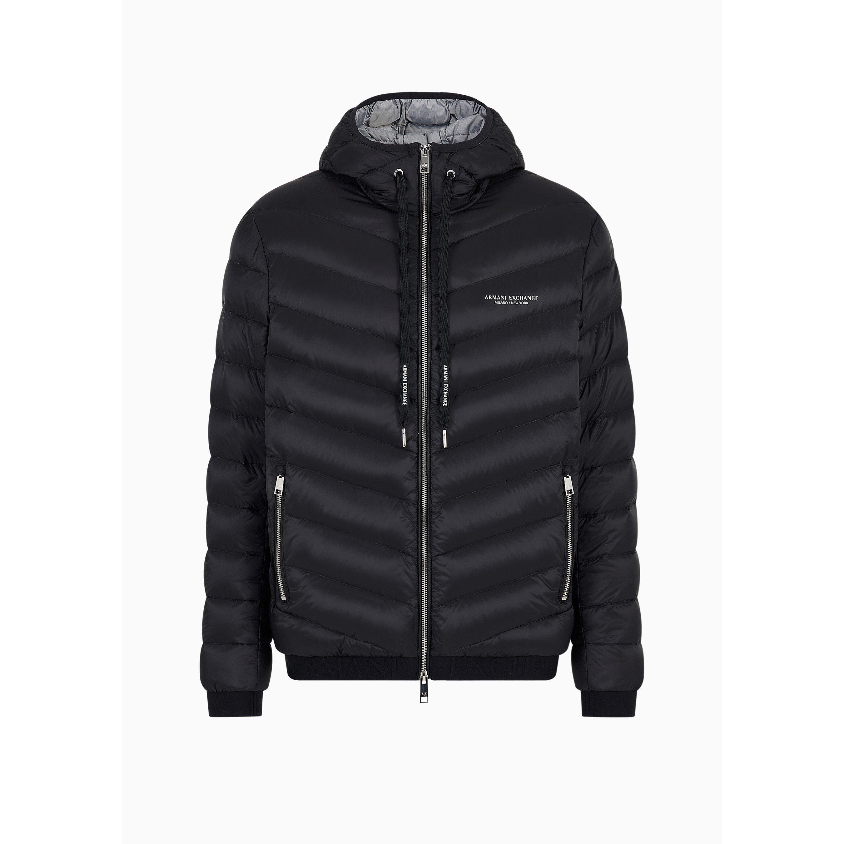 Black 0217 - Armani Exchange - Giacca Piumino Puffer Jacket - 8