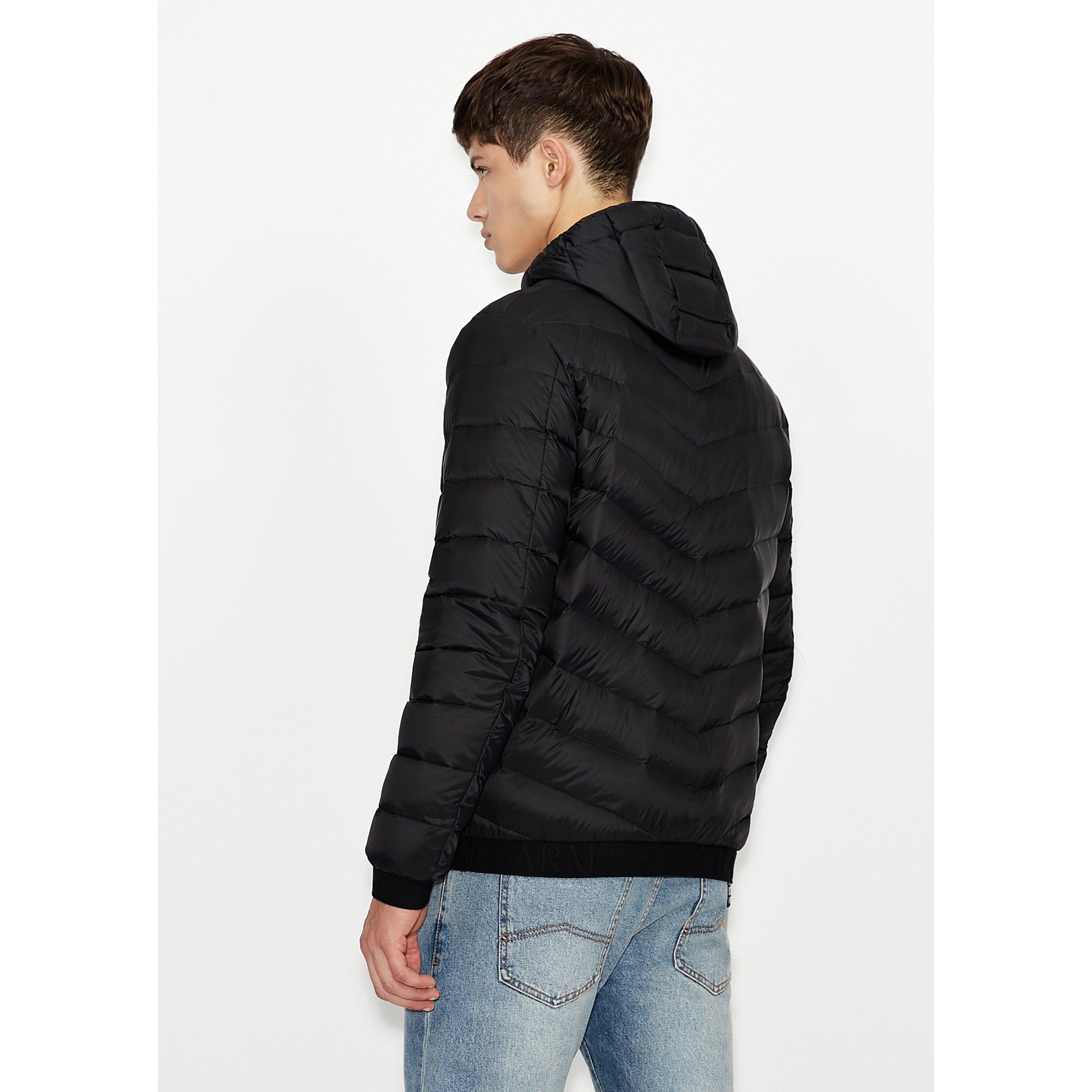 Black 0217 - Armani Exchange - Giacca Piumino Puffer Jacket - 6