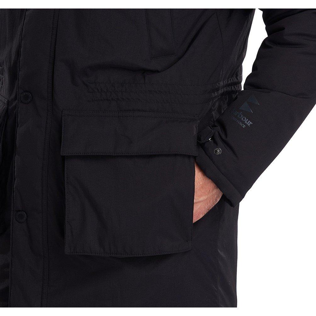 Black BK11 - Barbour - Men's Gustnado Waterproof Quilted Hooded Parka - 11