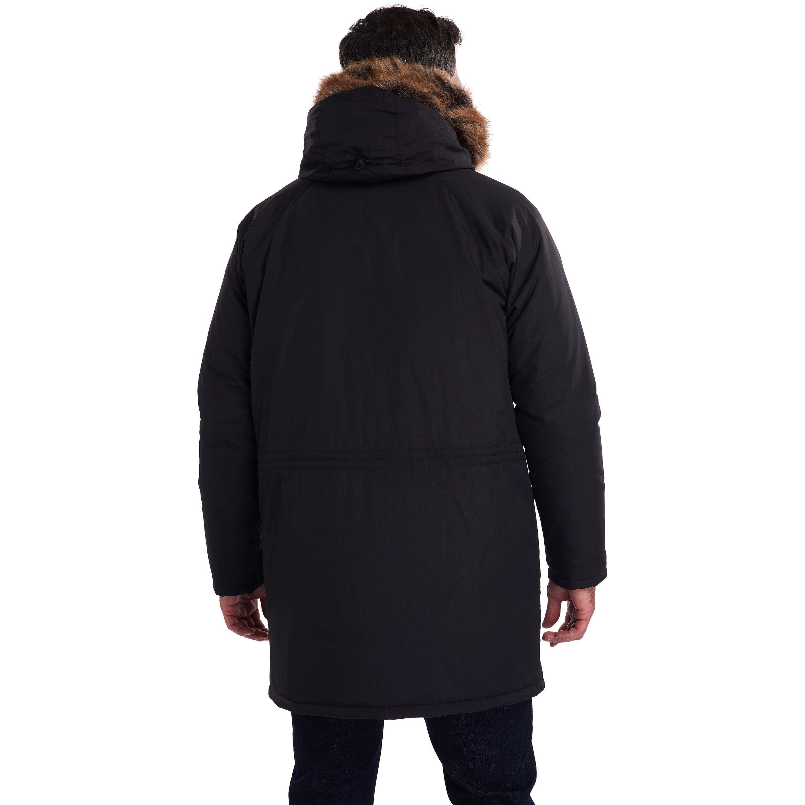 Black BK11 - Barbour - Men's Gustnado Waterproof Quilted Hooded Parka - 4