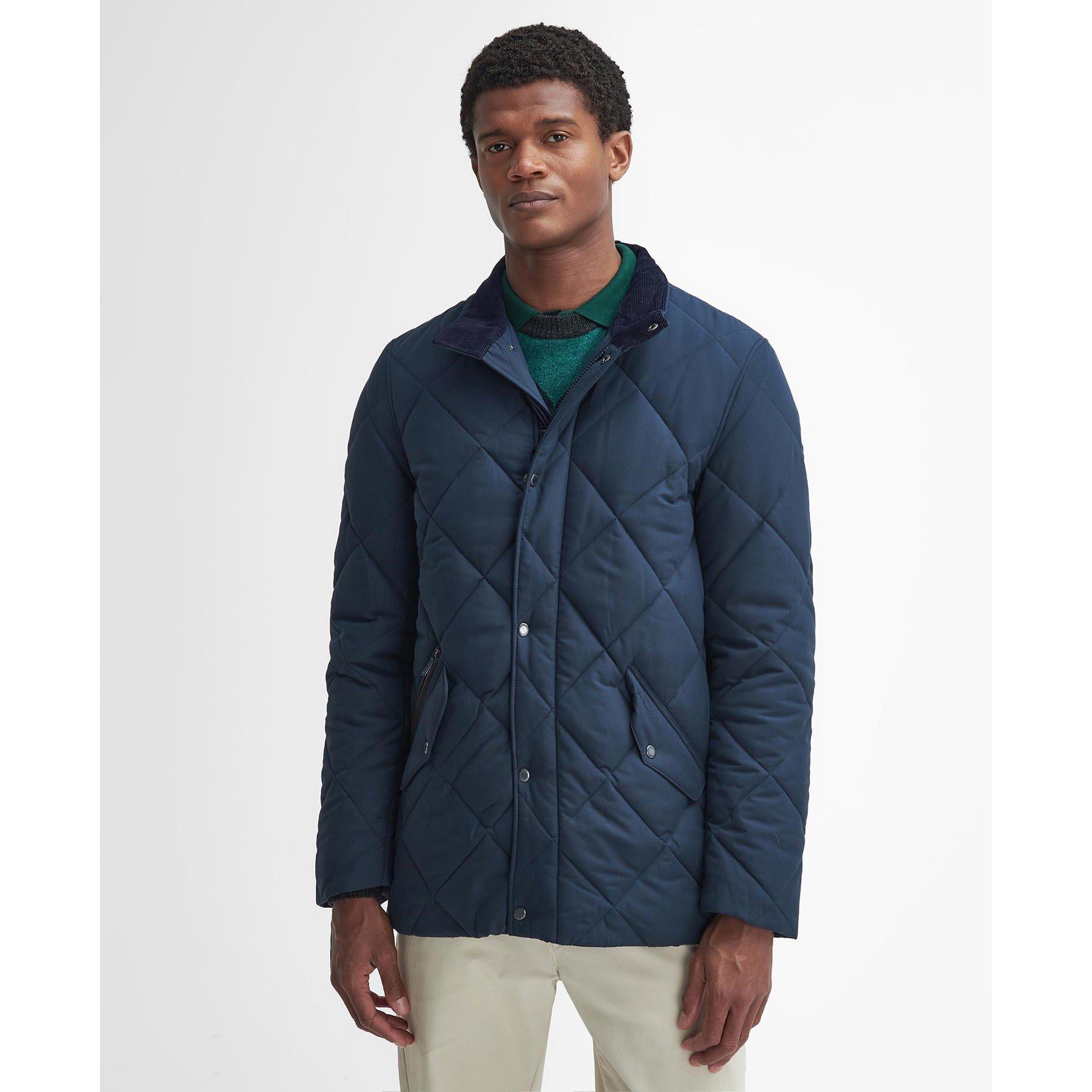 Navy NY74 - Barbour - Men's Winter Chelsea Quilted Jacket - 2