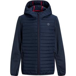 Jack and Jones Jack Multi Quilted Hood Jacket Junior