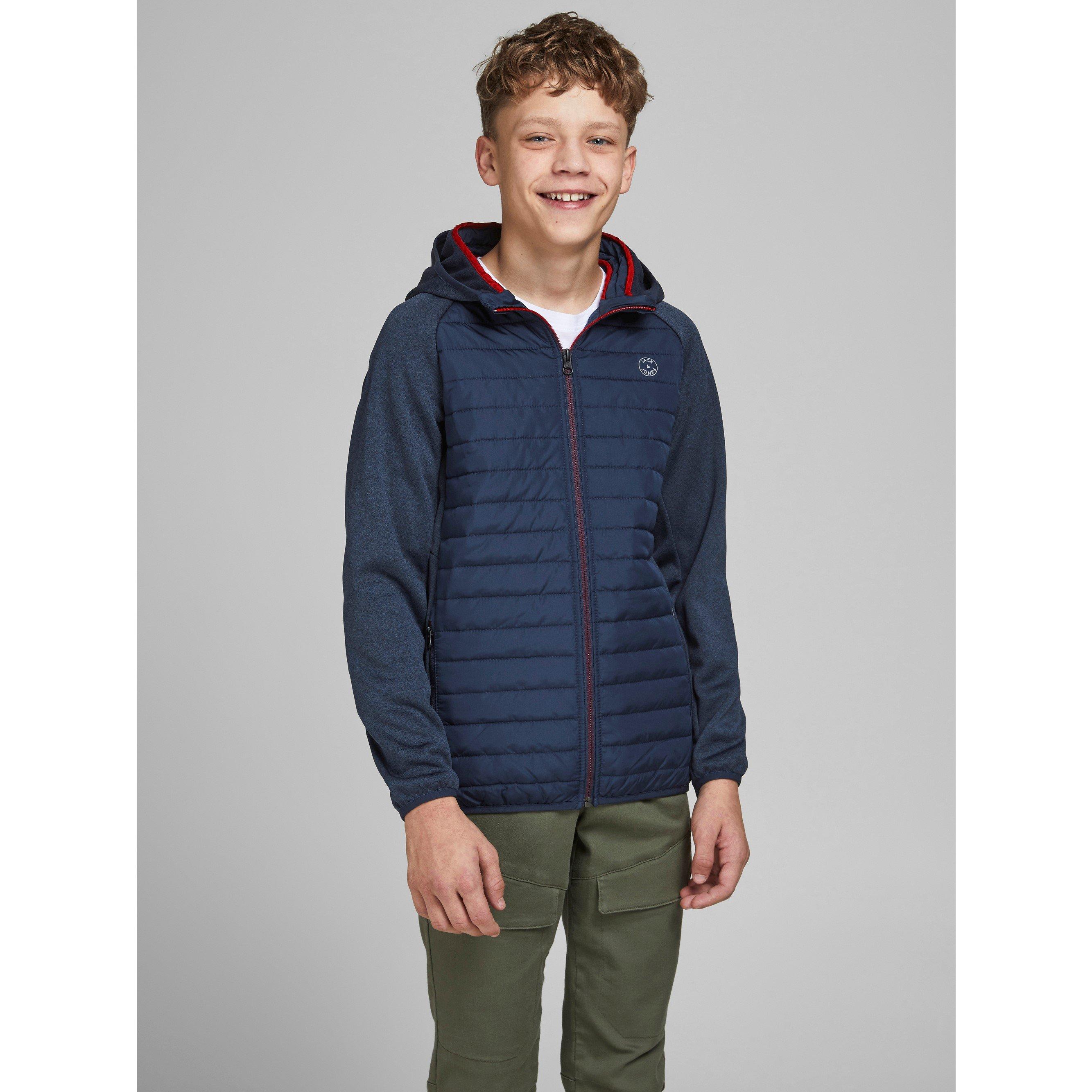 Navy Blazer - Jack and Jones - Multi Quilted Hood Jacket Junior - 2