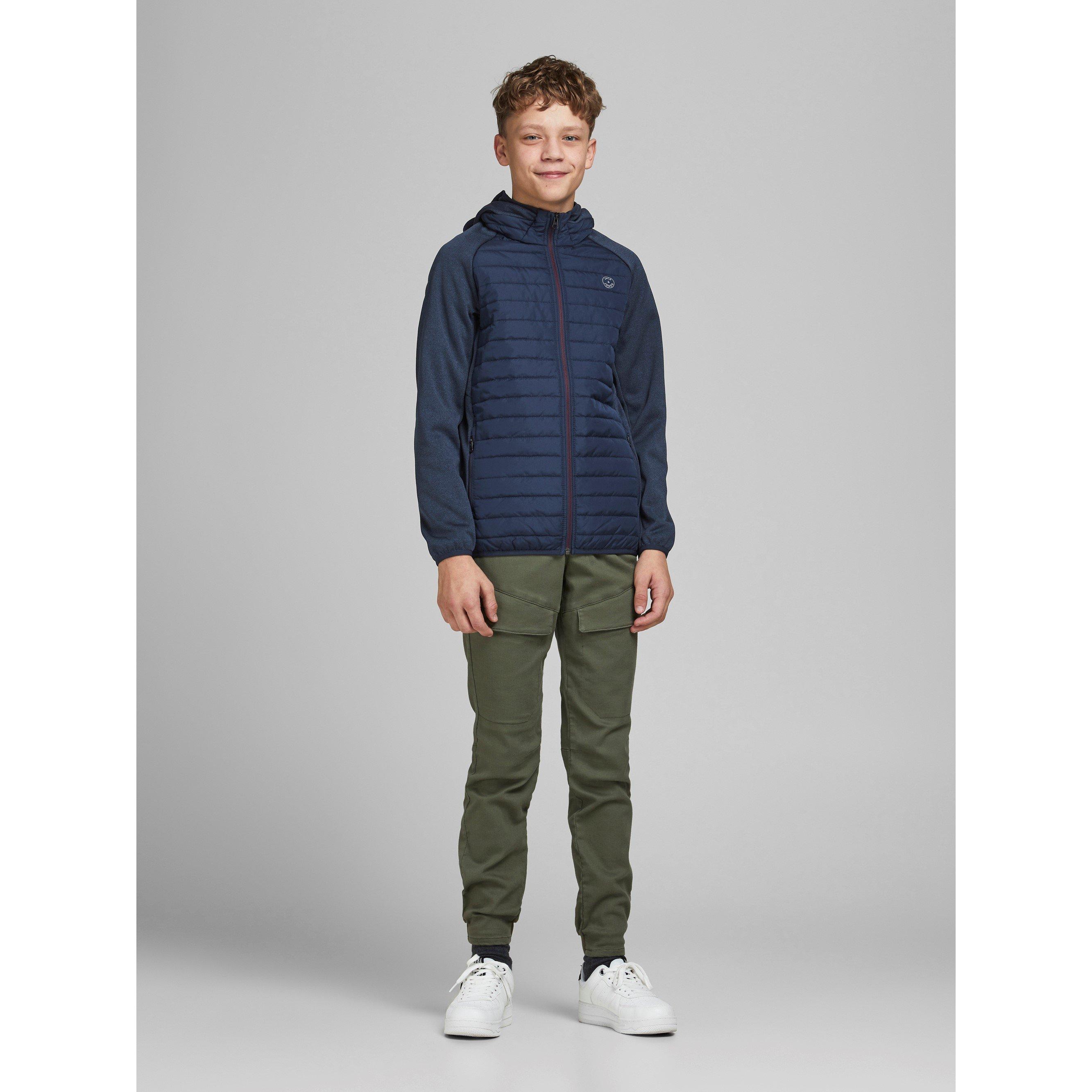 Navy Blazer - Jack and Jones - Multi Quilted Hood Jacket Junior - 3