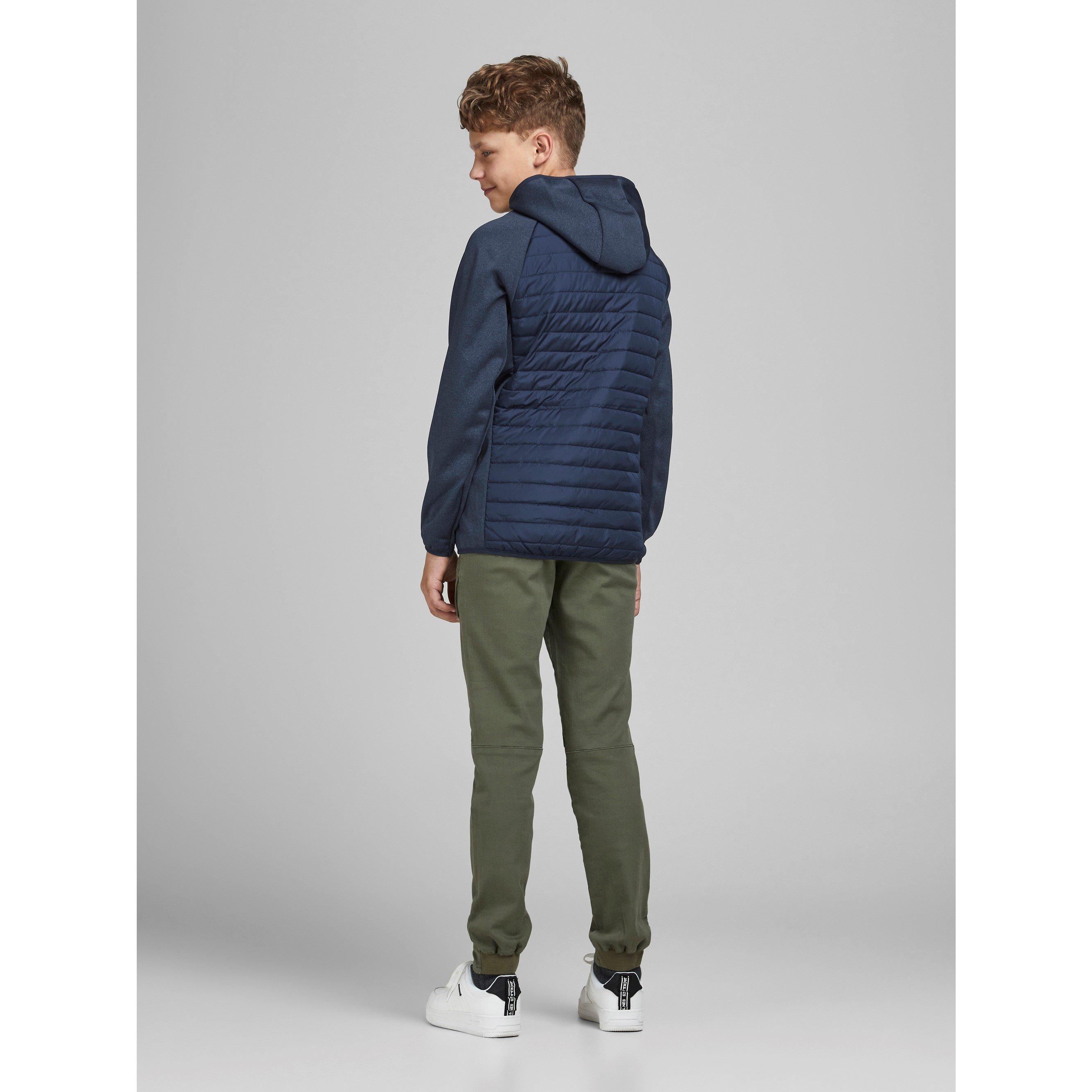 Navy Blazer - Jack and Jones - Multi Quilted Hood Jacket Junior - 4