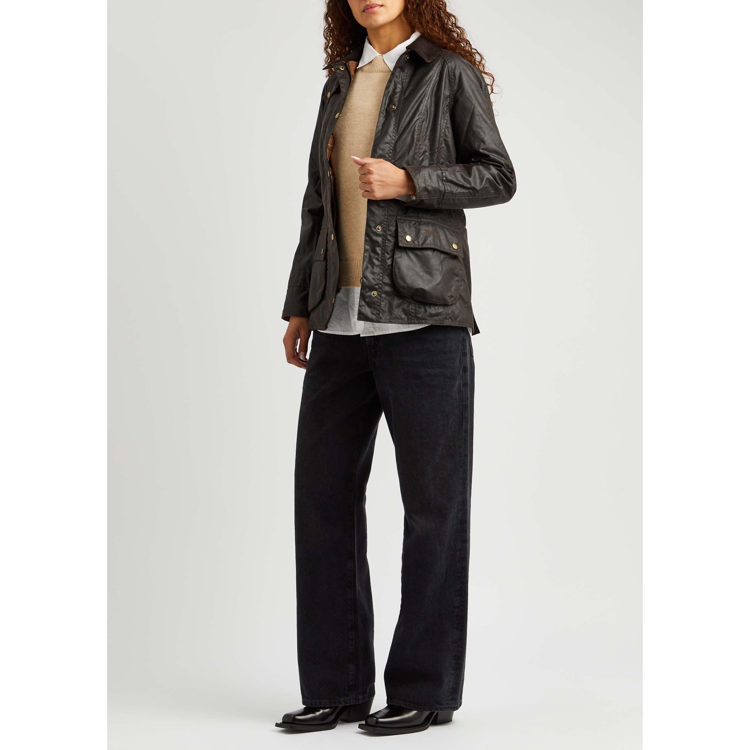 BROWN - Barbour - Women's Beadnell Slim Fit Wax Jacket - 5