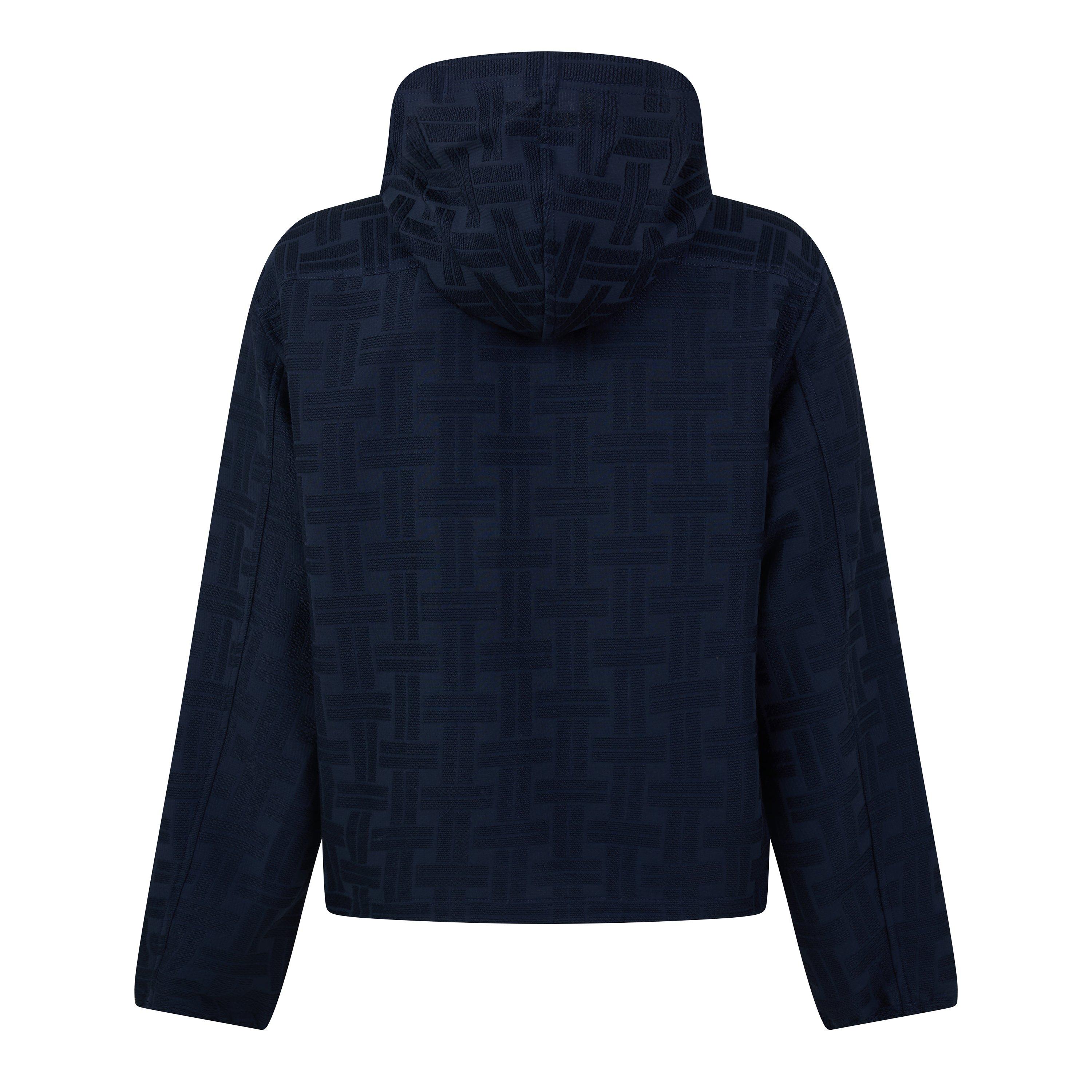 NAVY - Kenzo - K WEAVE HOODED SHIRT - 2