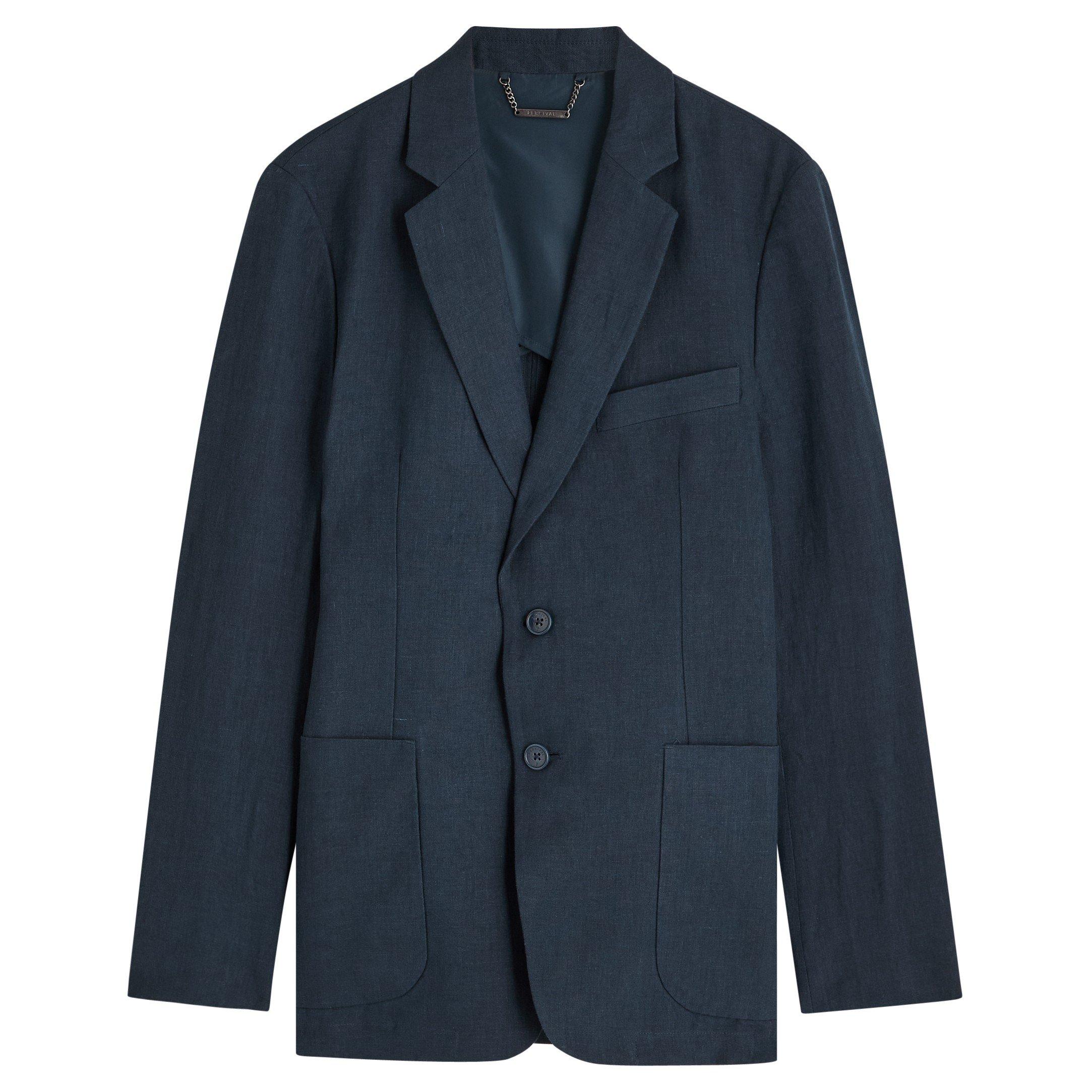 NAVY - Percival - PER TAILORED LINEN BLAZER
