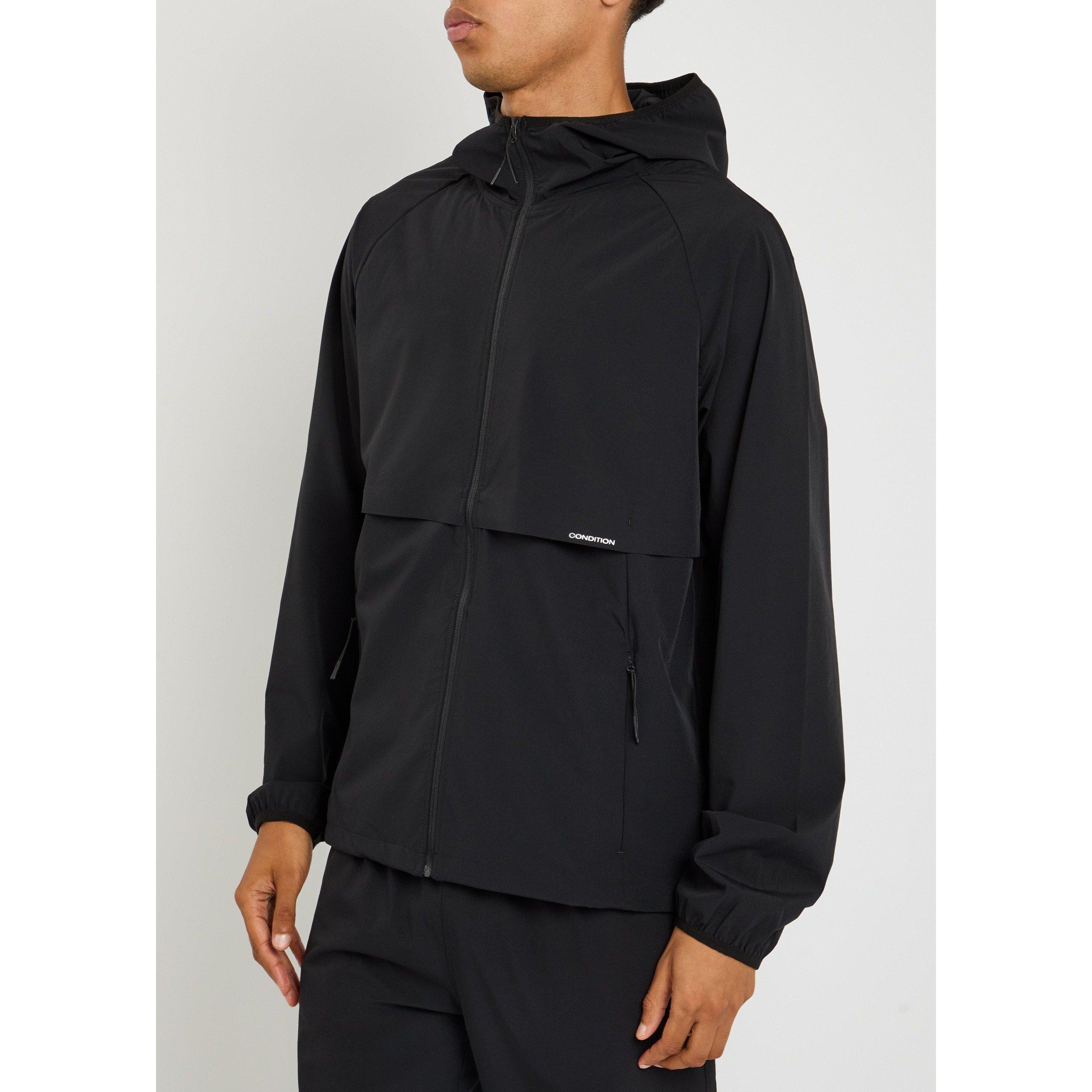 BLACK - Condition - Men's Hooded Windbreaker - 2