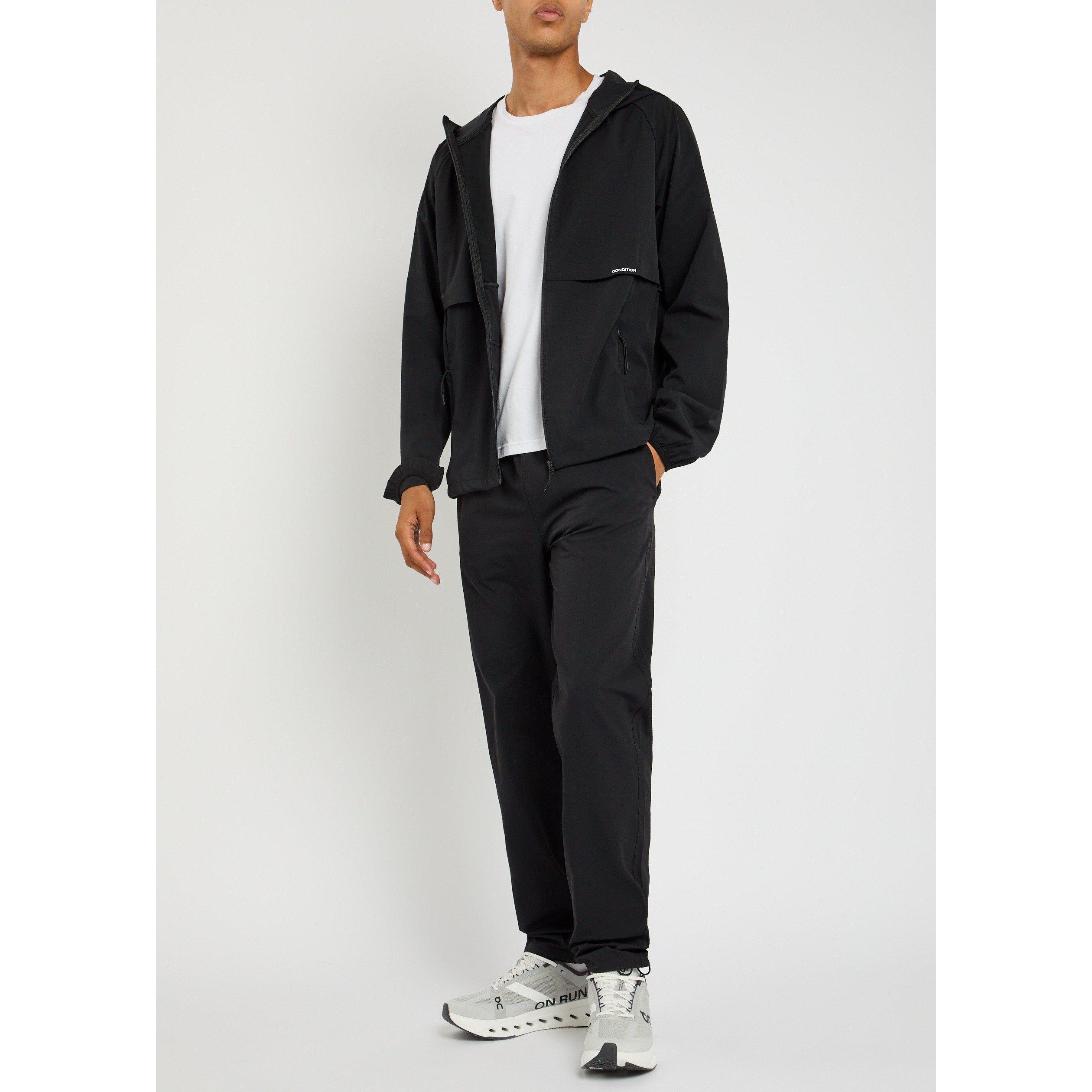 BLACK - Condition - Men's Hooded Windbreaker - 5
