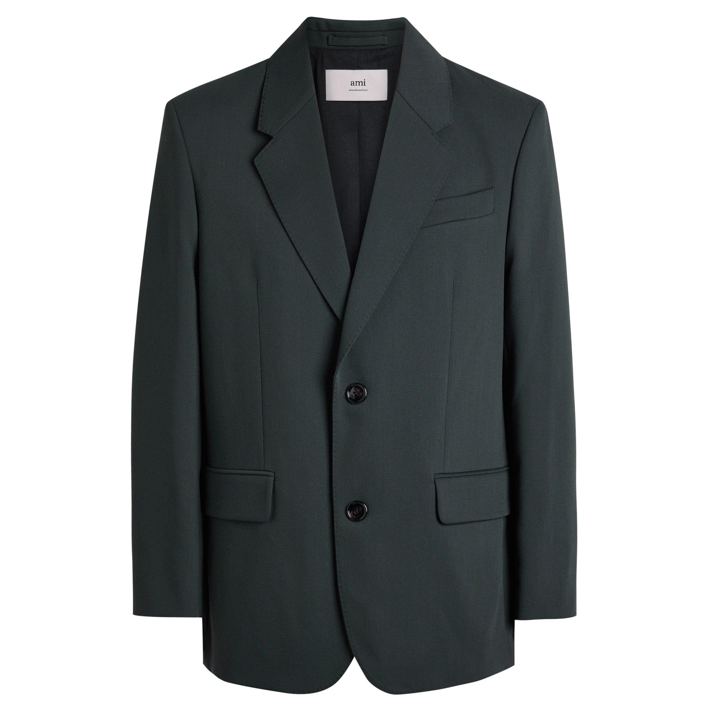 ANTHRACITE - AMI Paris - AMI LOOSE SINGLE BREASTED JACK