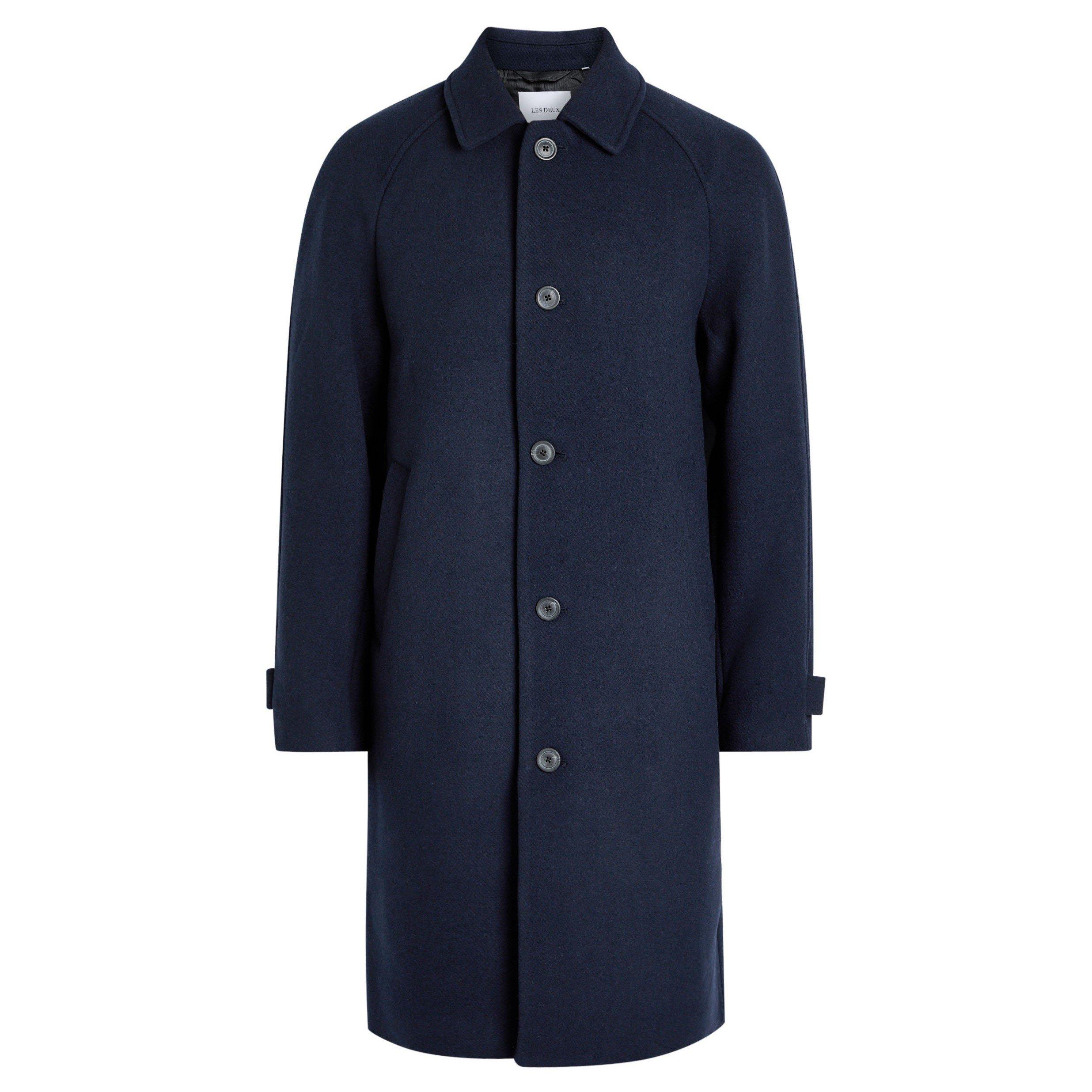 NAVY - Les Deux - LD Michael Solid Wool Coat