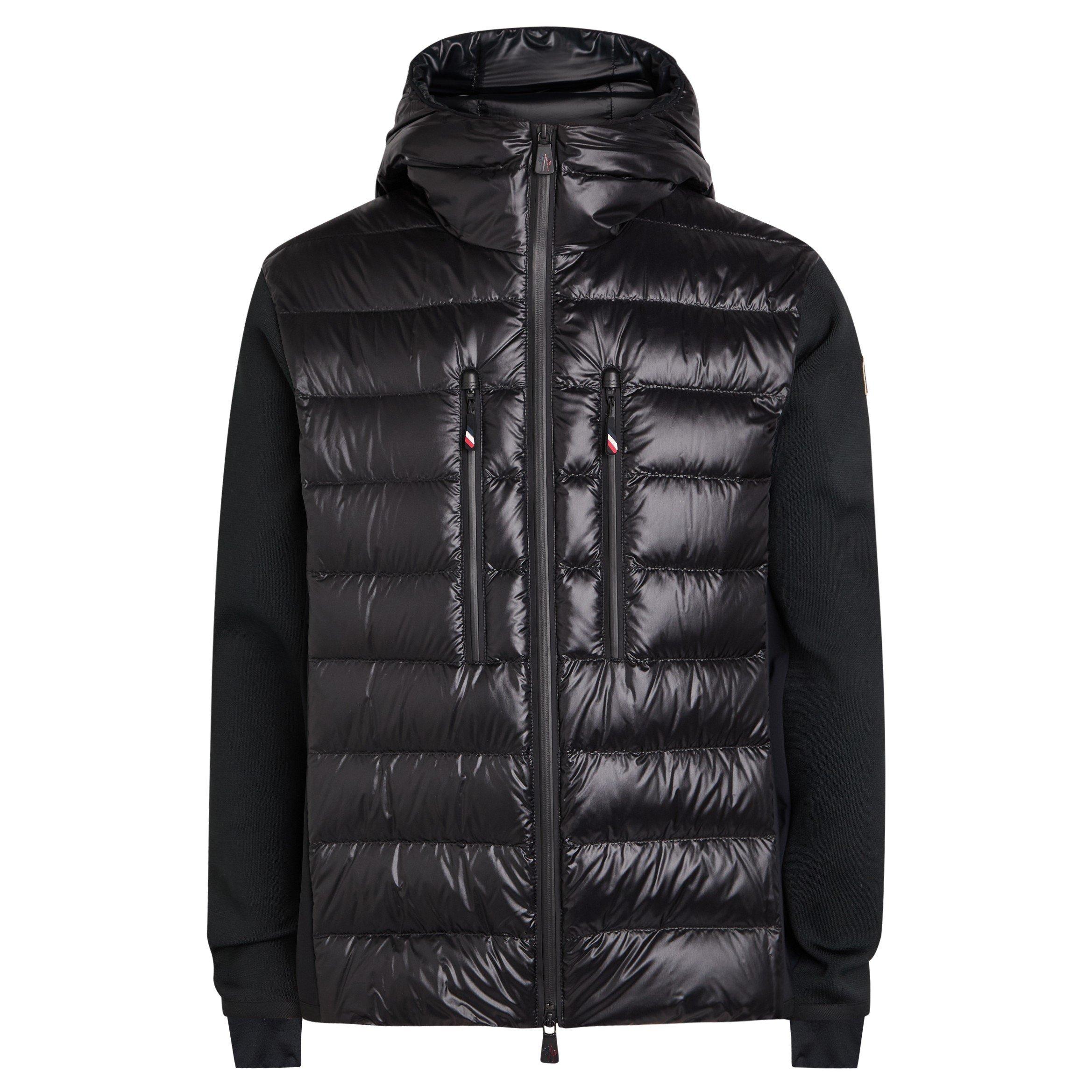 BLACK - Moncler Grenoble - MG QUILT FRONT HOOD MID LAYER - 1