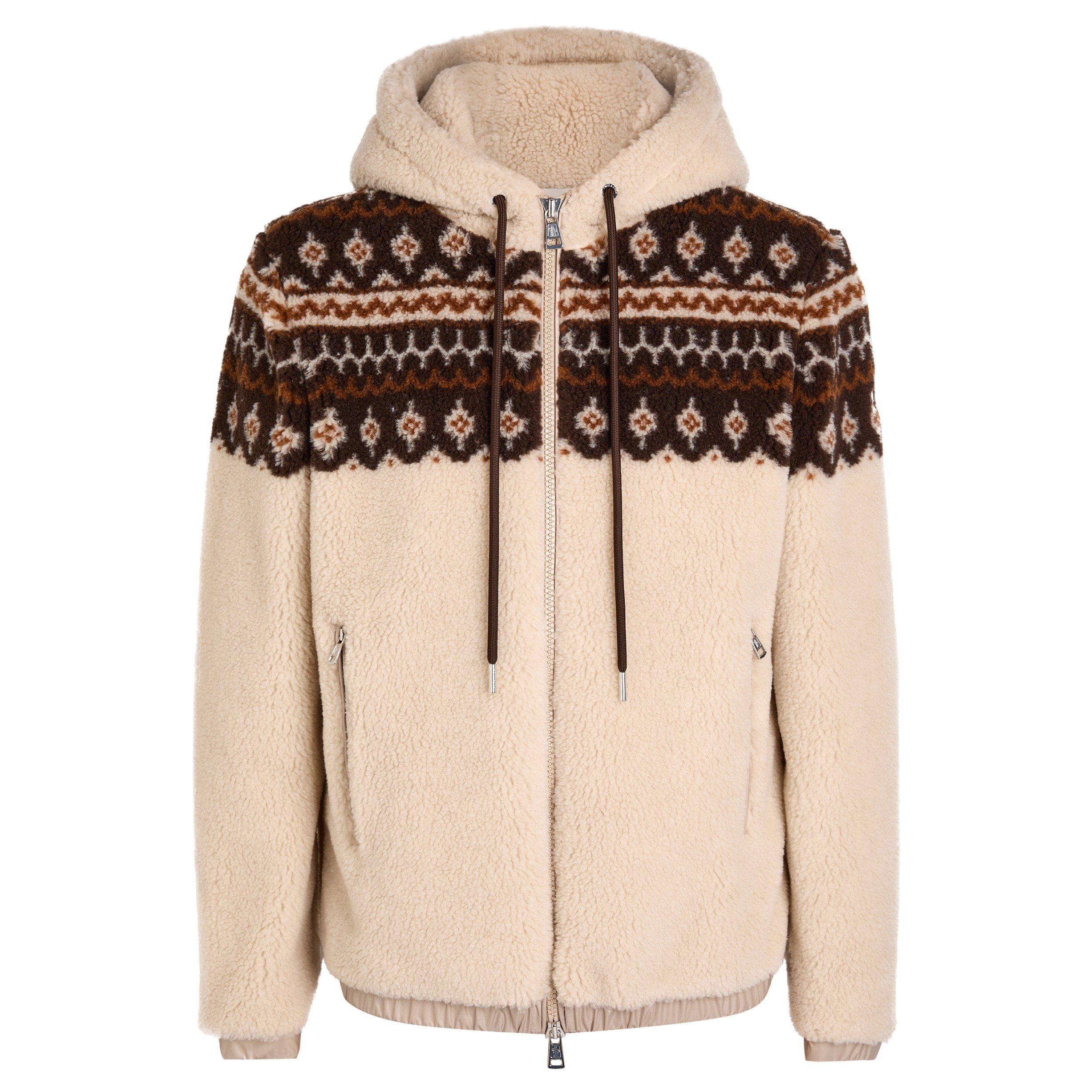 ECRU - Moncler - MON CP TEDDY FLEECE JKT - 1