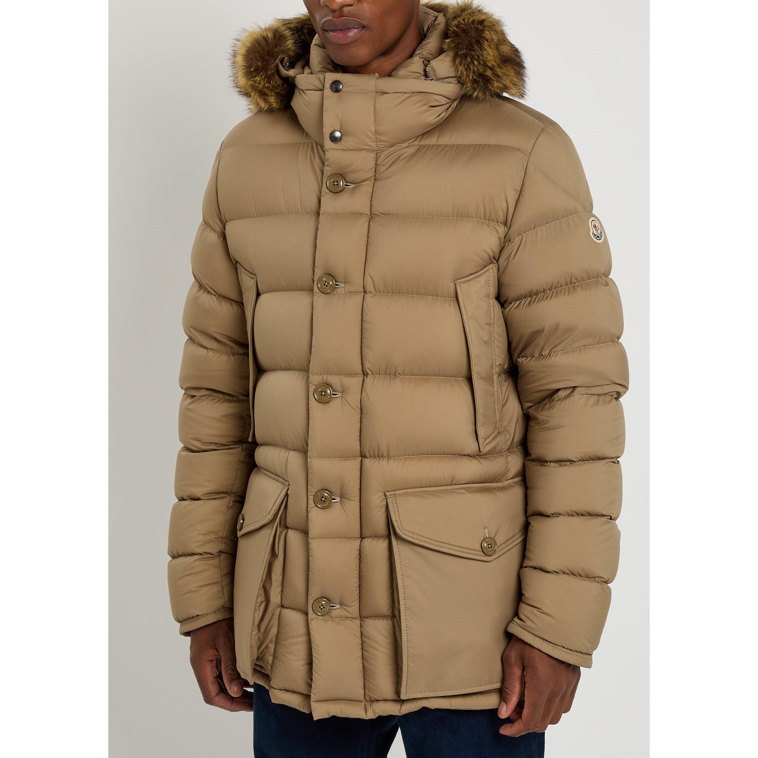BEIGE - Moncler - Men's Clunye Faux Fur Down Jacket - 2