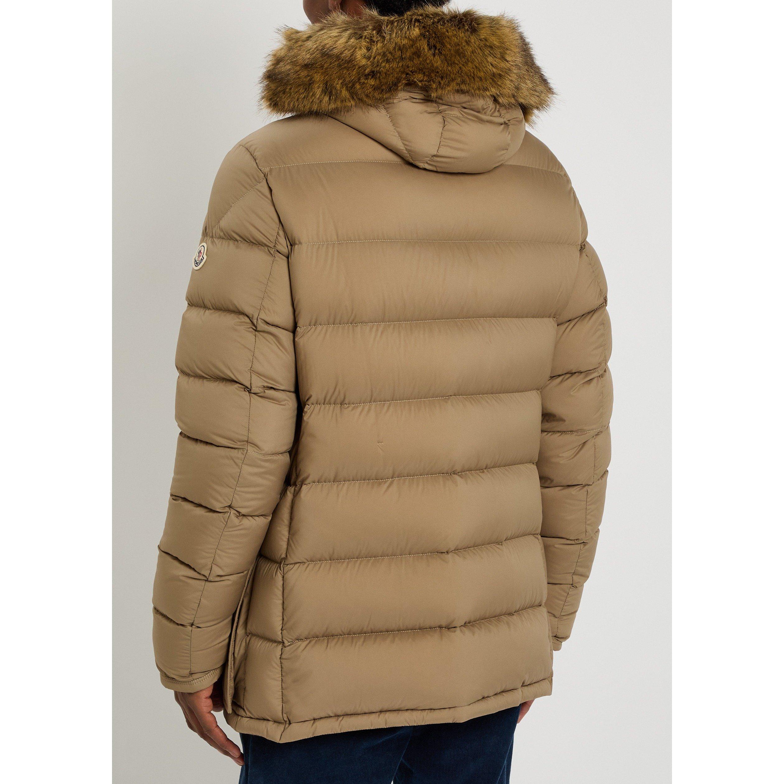 BEIGE - Moncler - Men's Clunye Faux Fur Down Jacket - 3