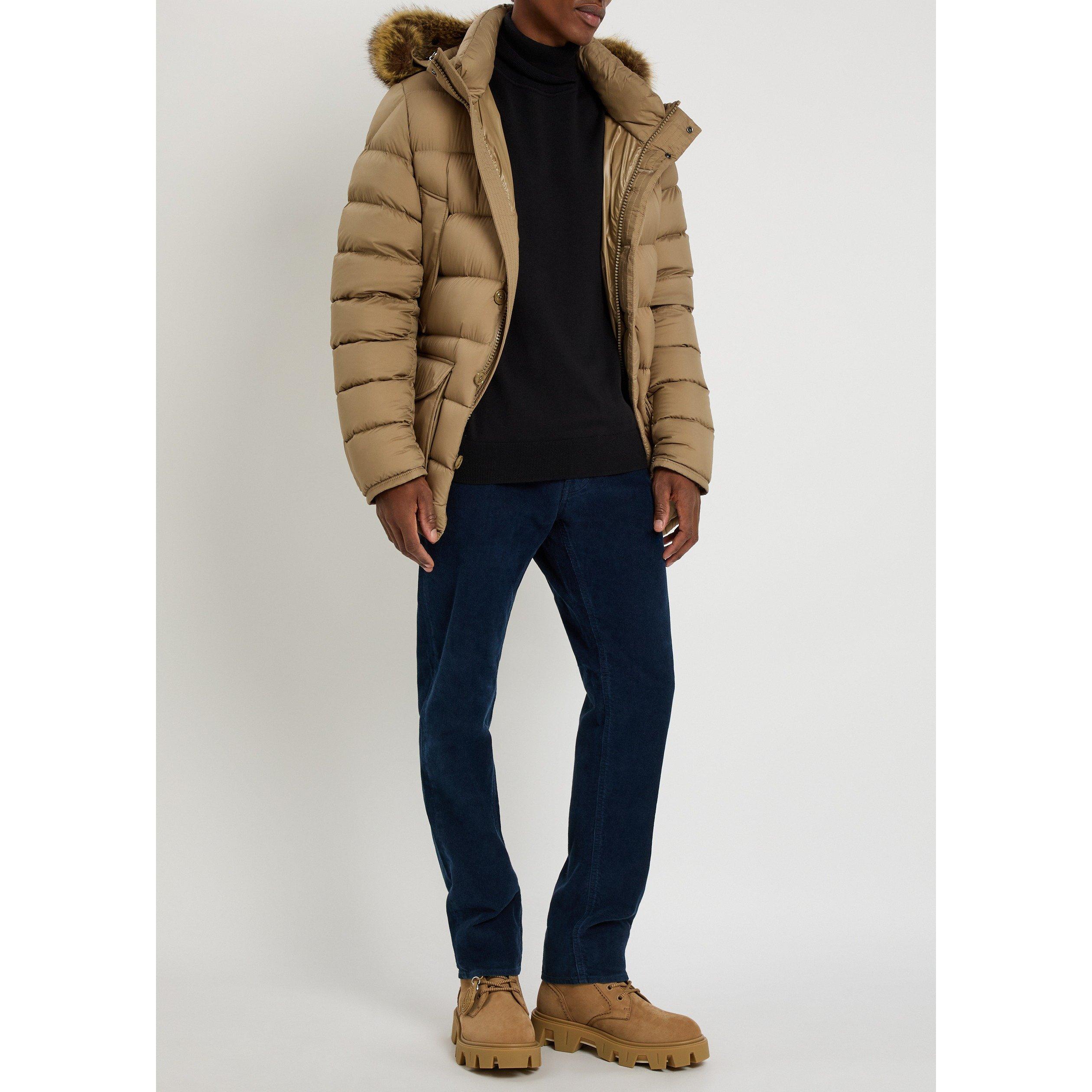 BEIGE - Moncler - Men's Clunye Faux Fur Down Jacket - 7