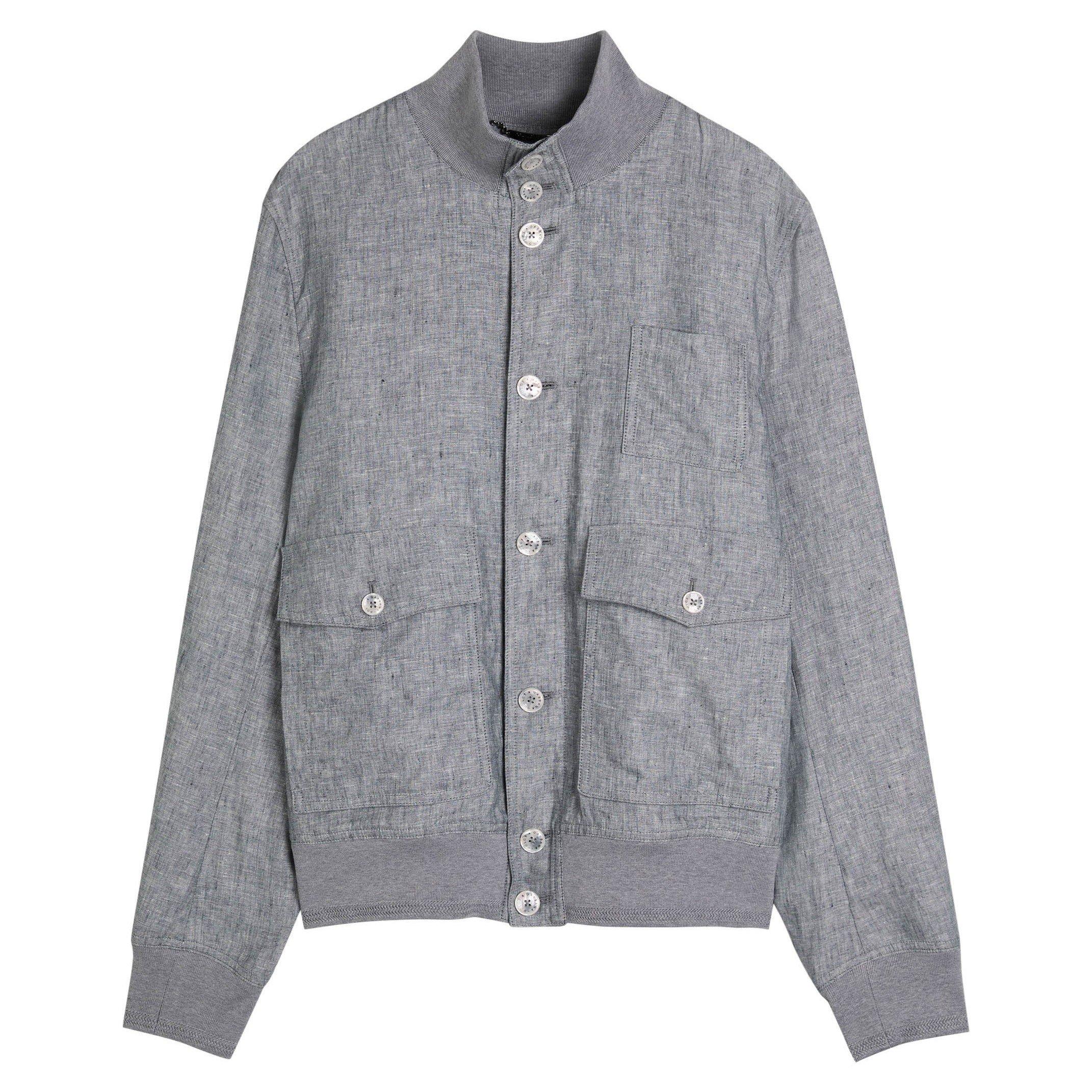 GREY - Dolce and Gabbana - DG BUTTON JACKET