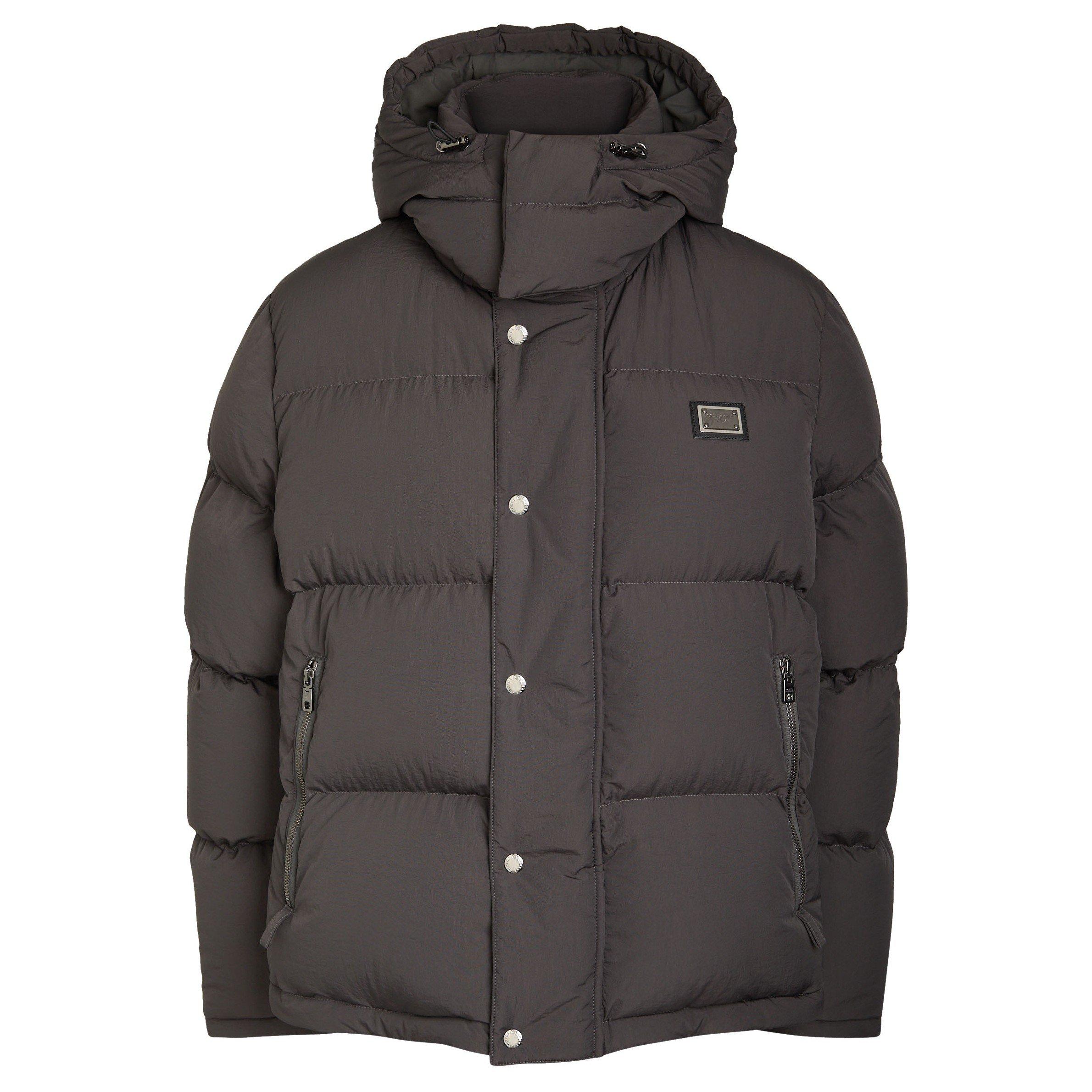 GREY - Dolce and Gabbana - DG PUFFER JACKET