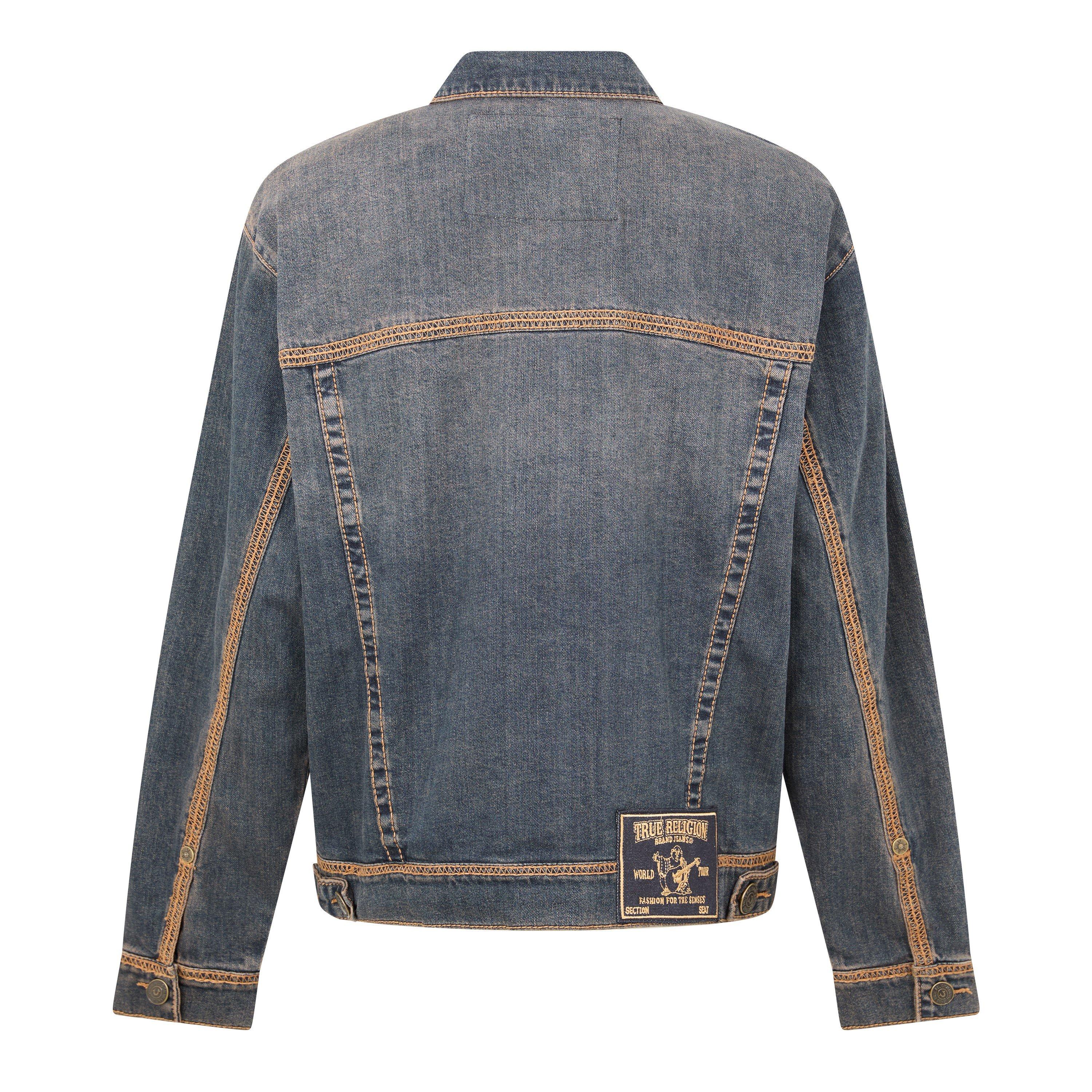 DARK BLUE - True Religion - TR JKT DENIM FLT LOCK - 2