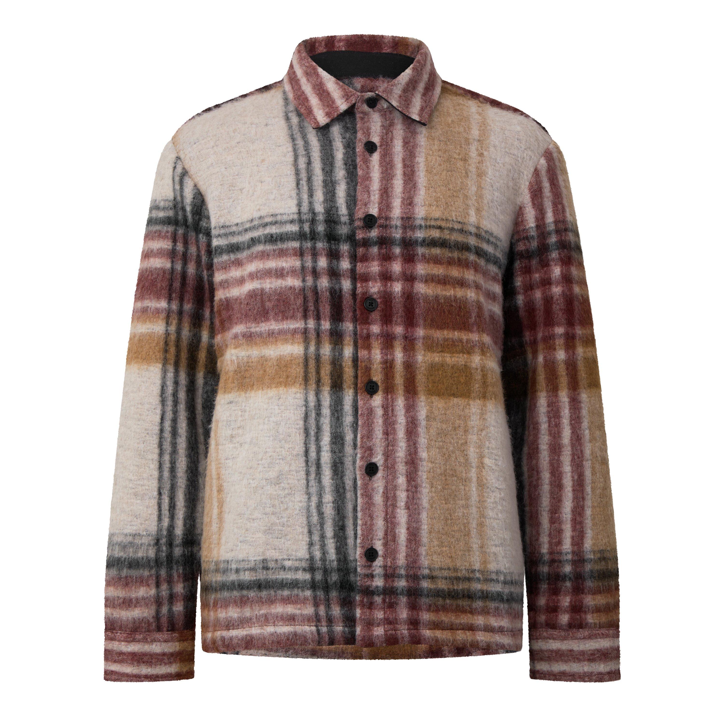 BEIGE - Wax London - Men's Nolan Wool Check Overshirt - 1