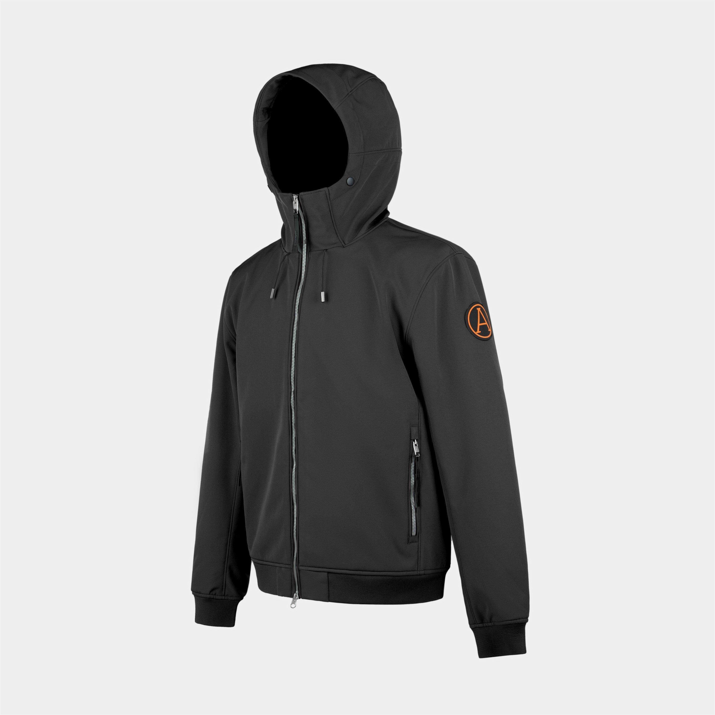 Black - Arctic Army - Men's Bathurst Hooded Long Sleeve Softshell Jacket - 3