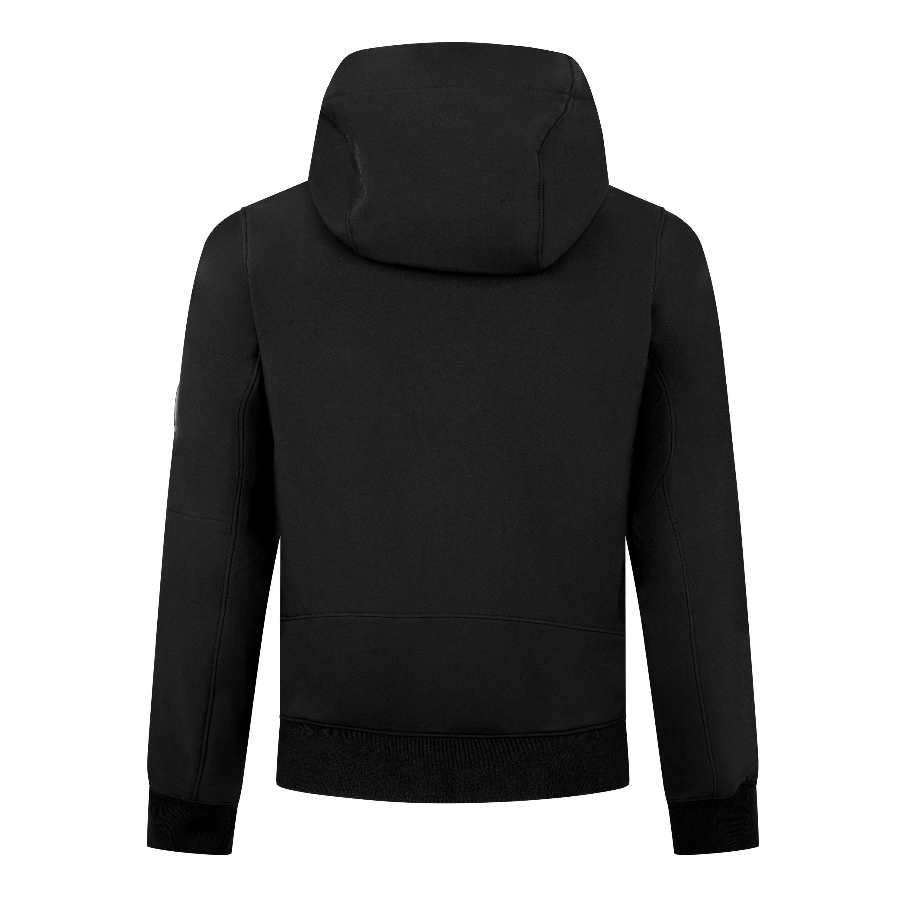 Black 999 - CP Company - Men's Shell-R Hooded Full-Zip Softshell Jacket - 2