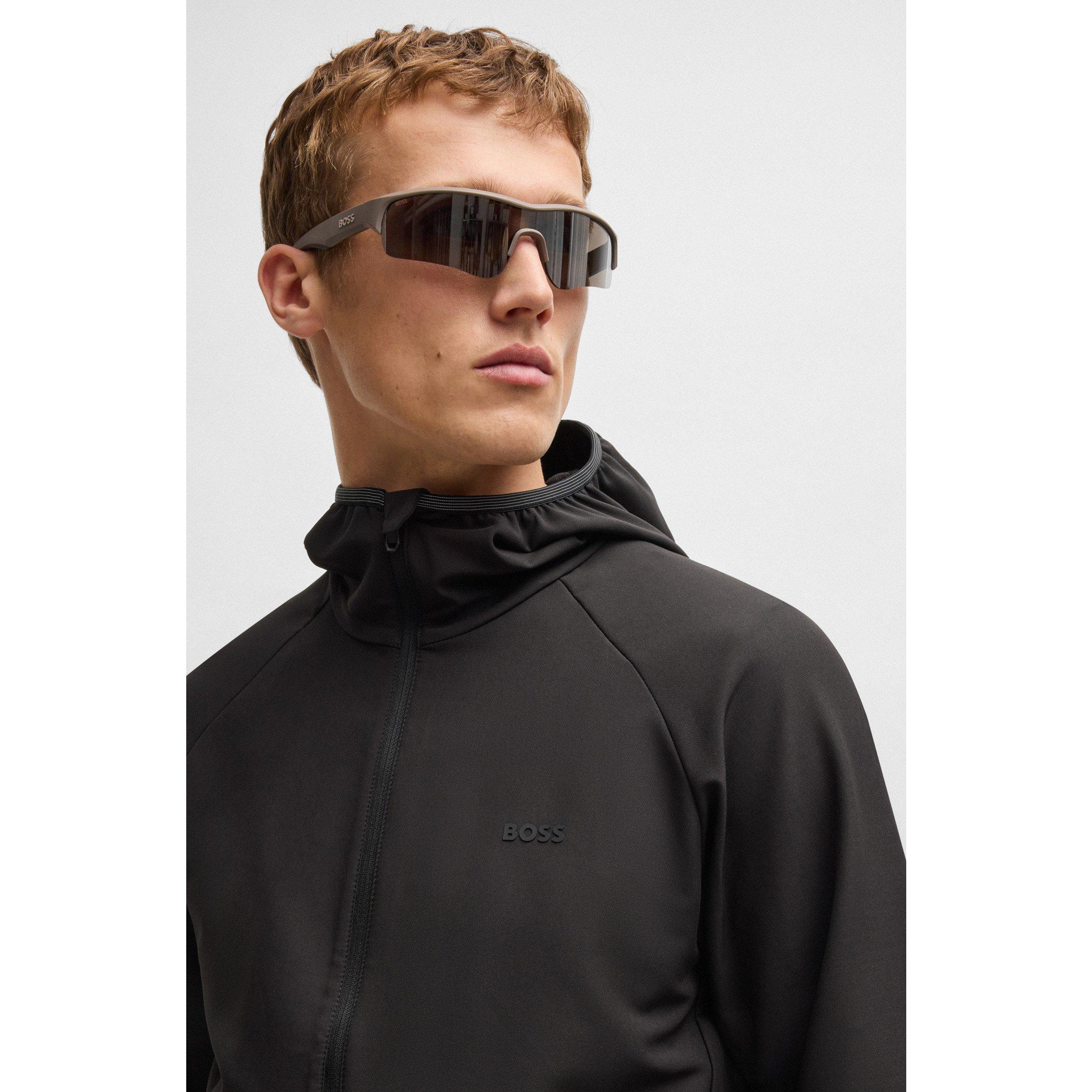 Black - Boss - Men's Commuter  Green Softshell Jacket - 5