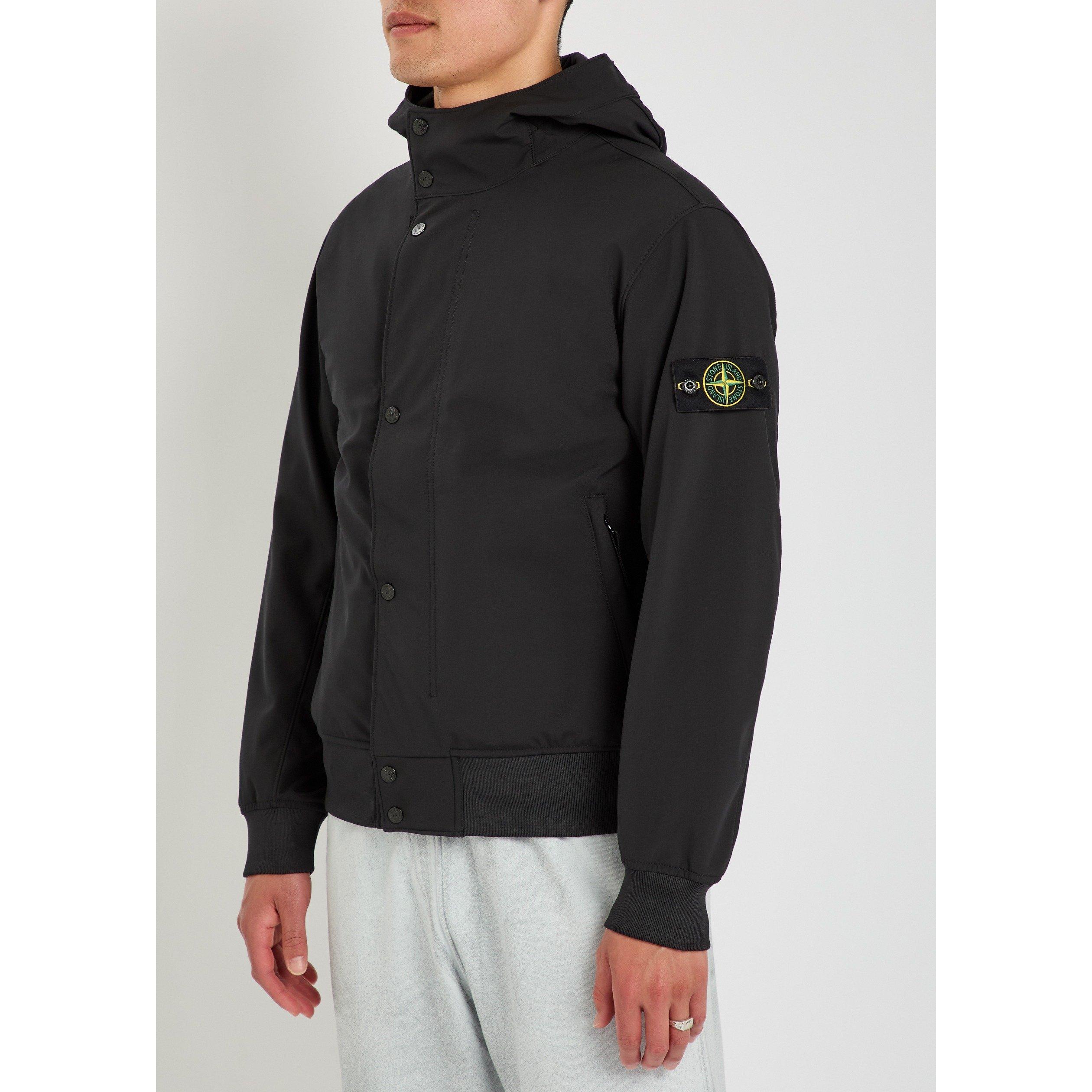 Black V0029 - Stone Island - SI SOFT SHELL HOODED JACKET - 2