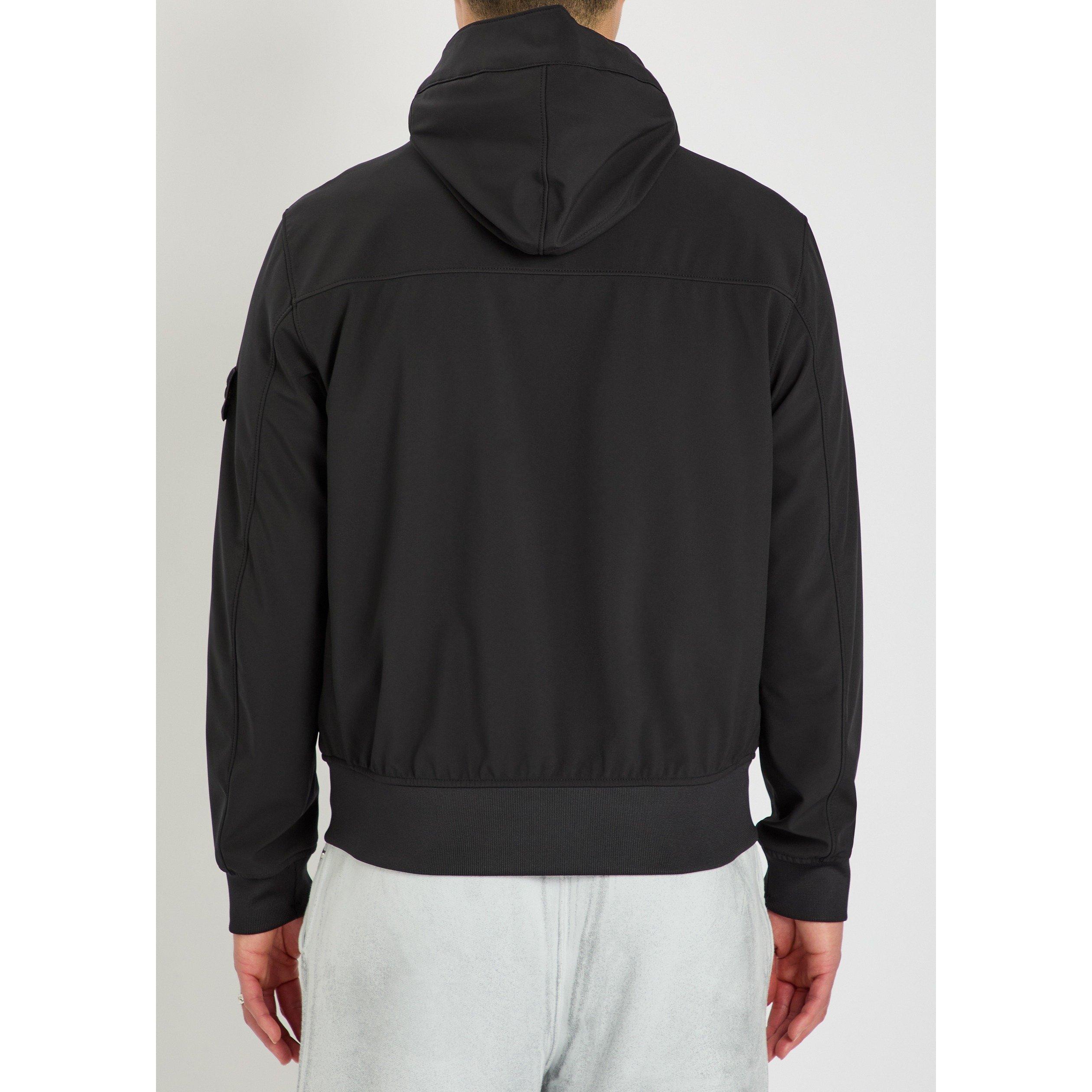 Black V0029 - Stone Island - SI SOFT SHELL HOODED JACKET - 3