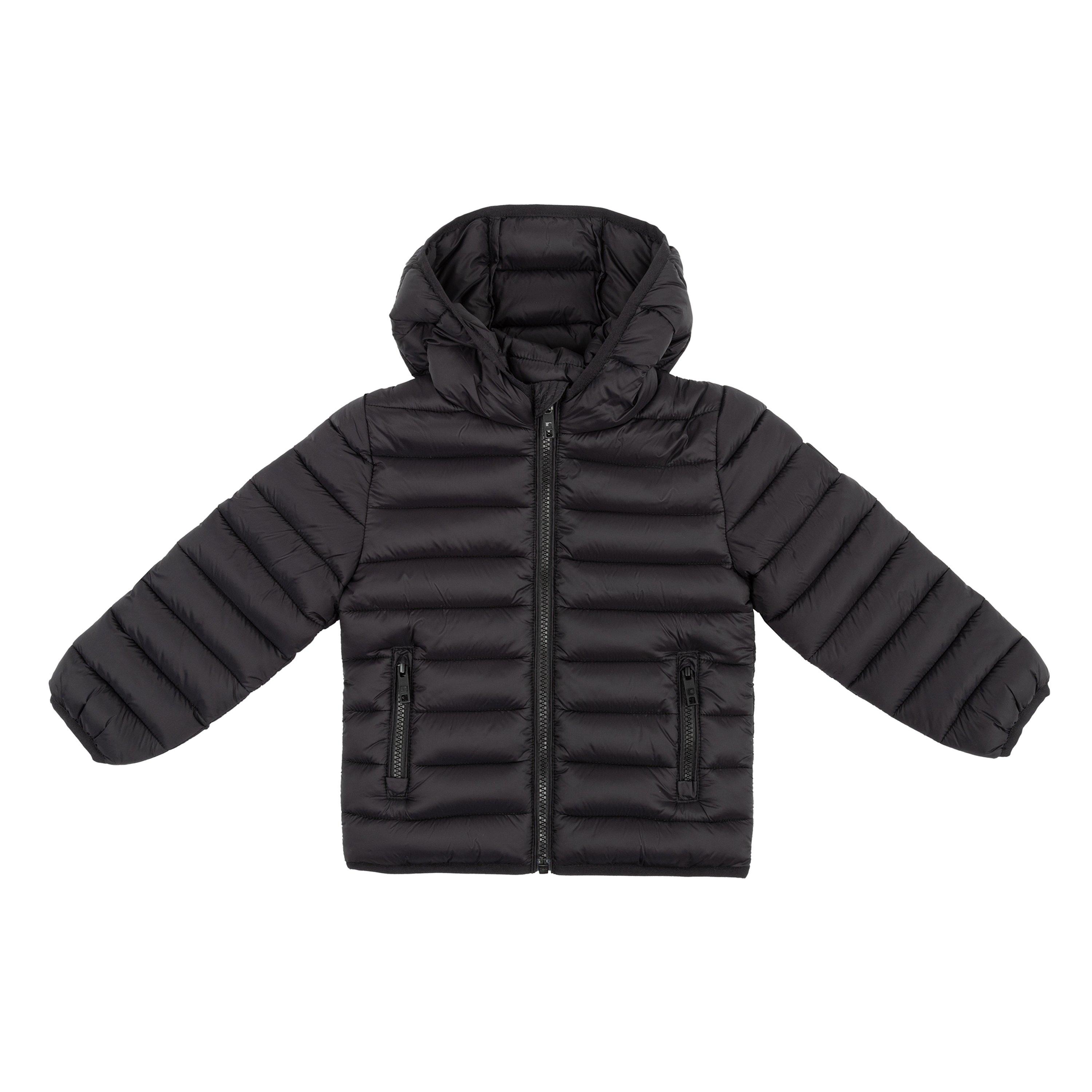 Black - SoulCal - Kids' Micro Bubble Long Sleeve Short Puffer Jacket - 1