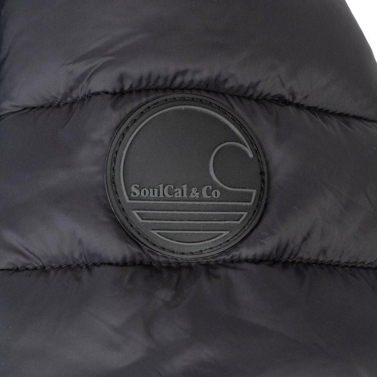 Negro - SoulCal - Cozy  Junior Bubble Hooded Jacket - 4