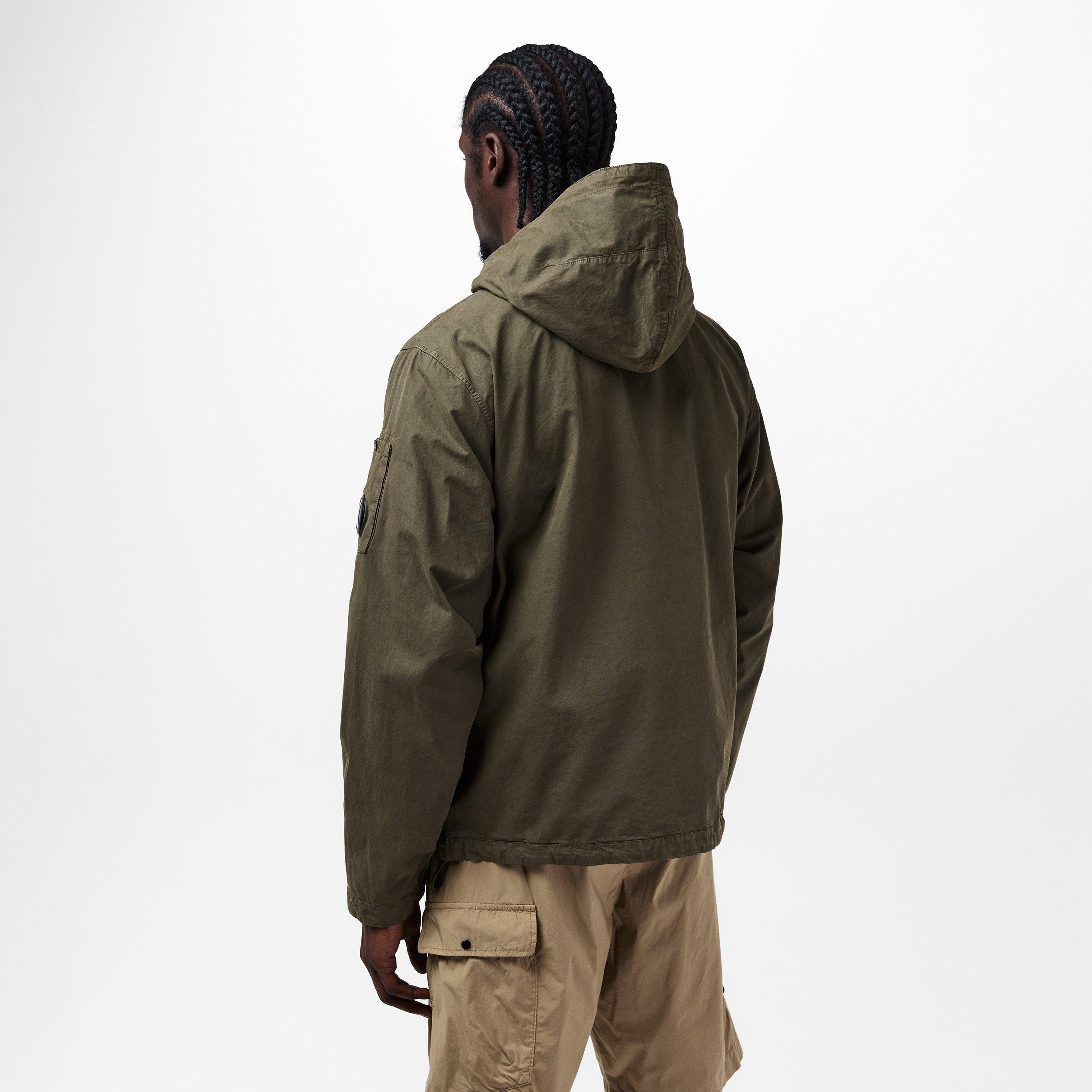 Ivy Green 683 - CP Company - Men's  Garment Dyed Cotton Hooded Full Zip Long Sleeve Overshirt - 4