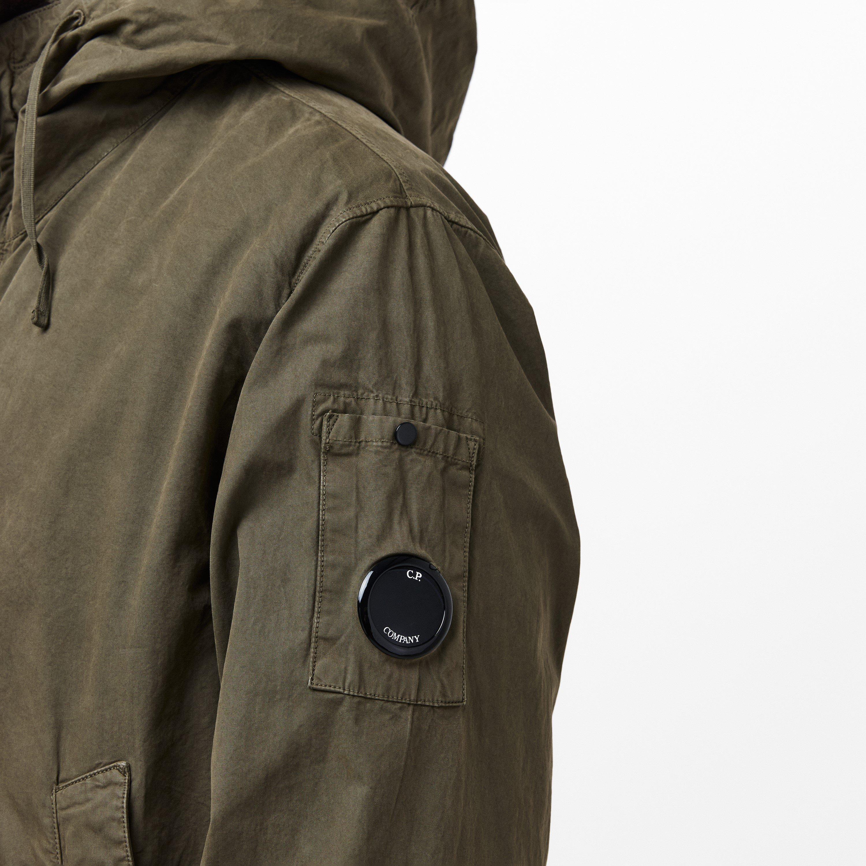 Ivy Green 683 - CP Company - Men's  Garment Dyed Cotton Hooded Full Zip Long Sleeve Overshirt - 5