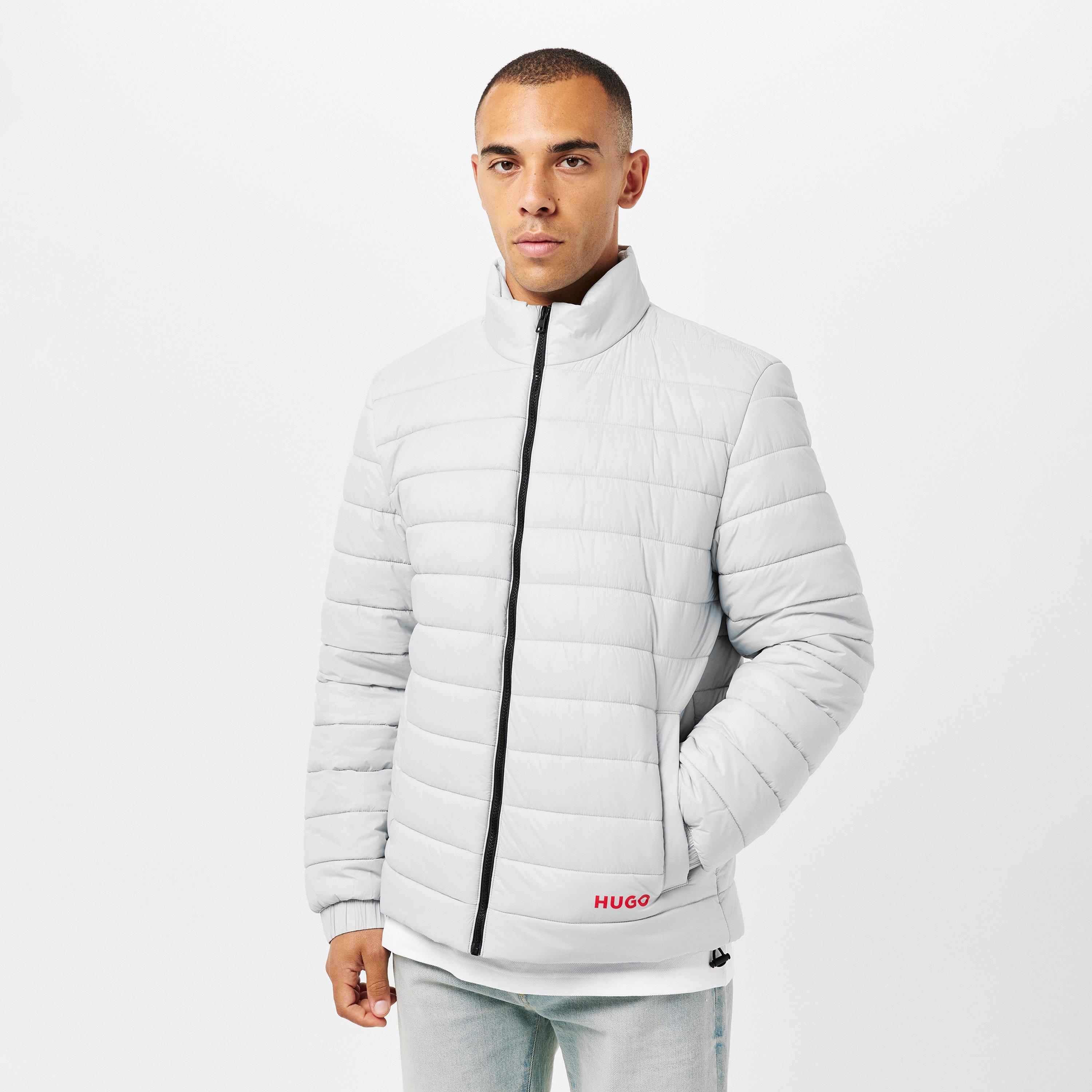 Light Grey - Hugo - Men's  Water-Resistant Softshell Jacket - 3