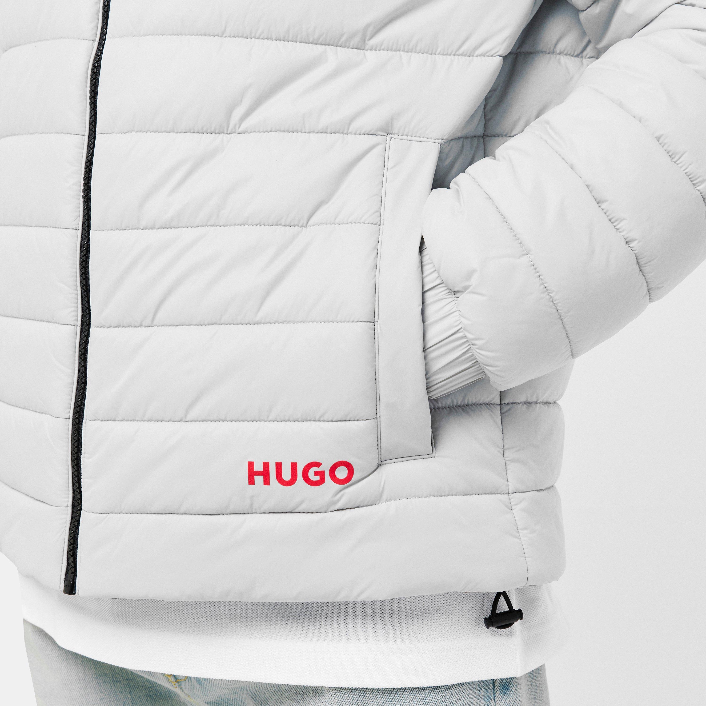 Light Grey - Hugo - Men's  Water-Resistant Softshell Jacket - 5