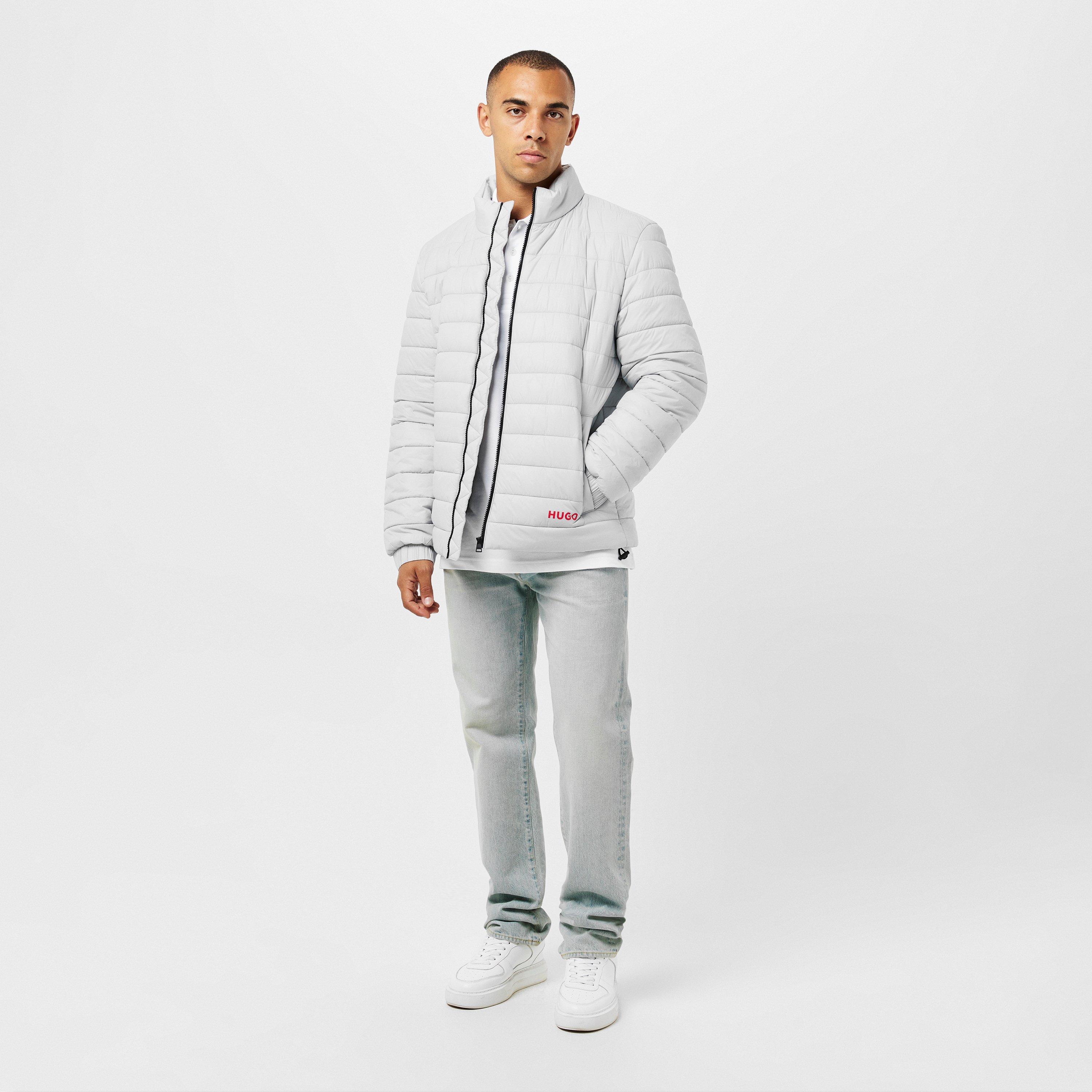 Light Grey - Hugo - Men's  Water-Resistant Softshell Jacket - 6