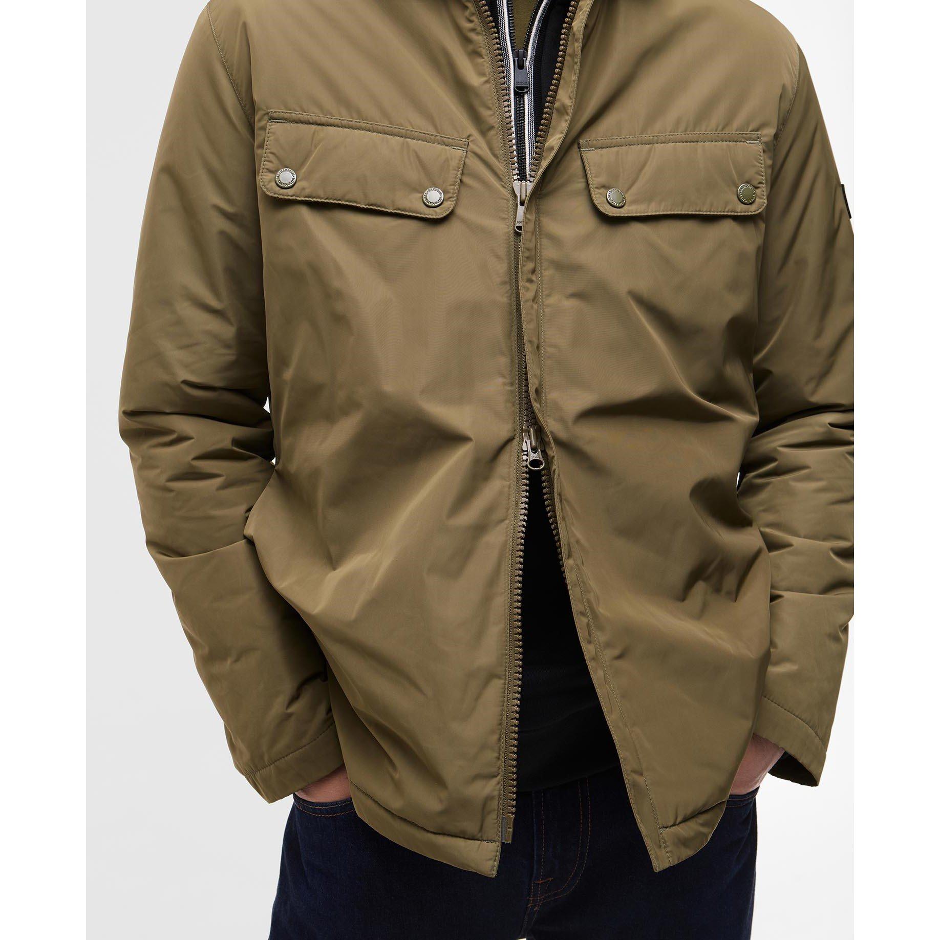 Light Sage - Barbour International - Mens Ariel Overshirt - 5