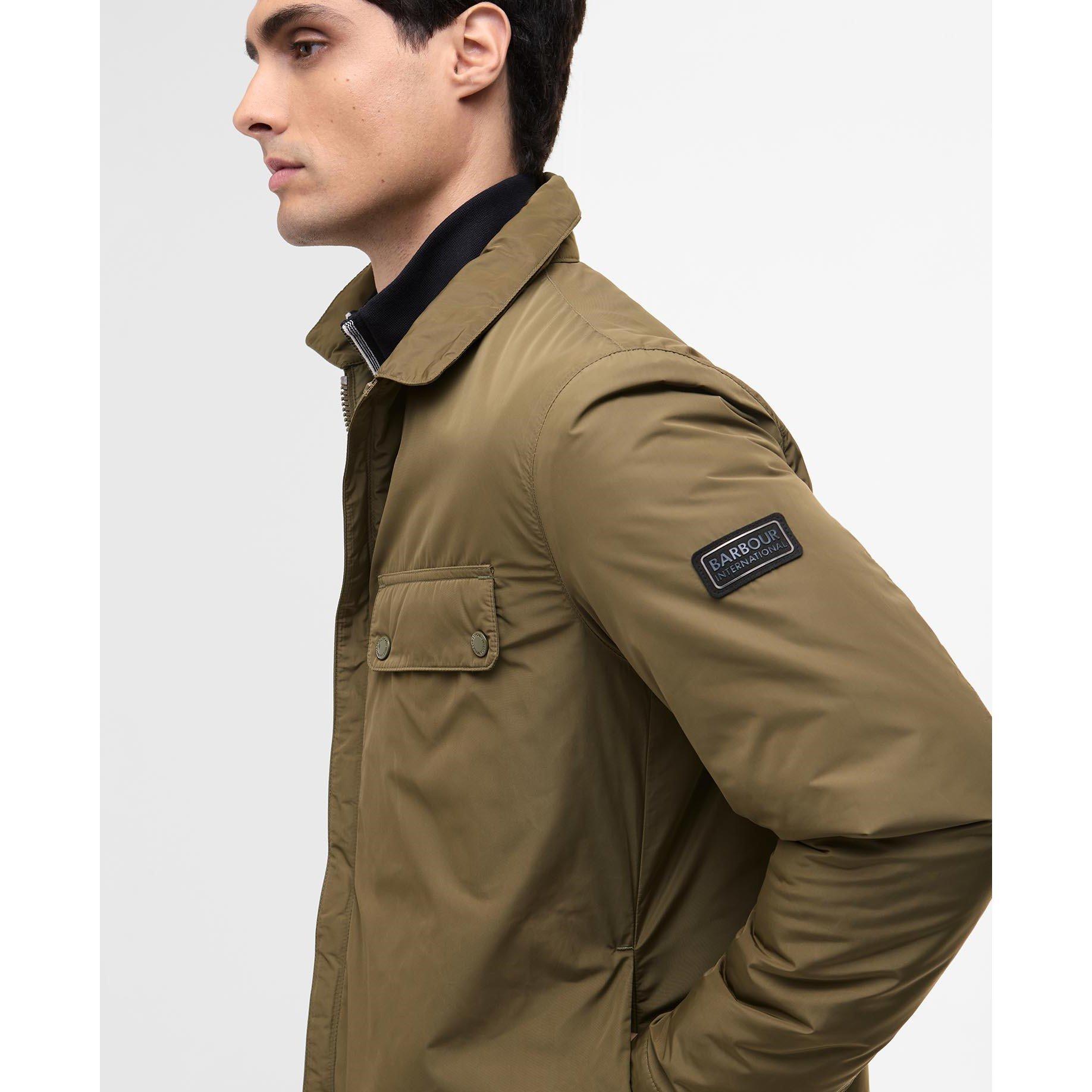 Light Sage - Barbour International - Mens Ariel Overshirt - 6